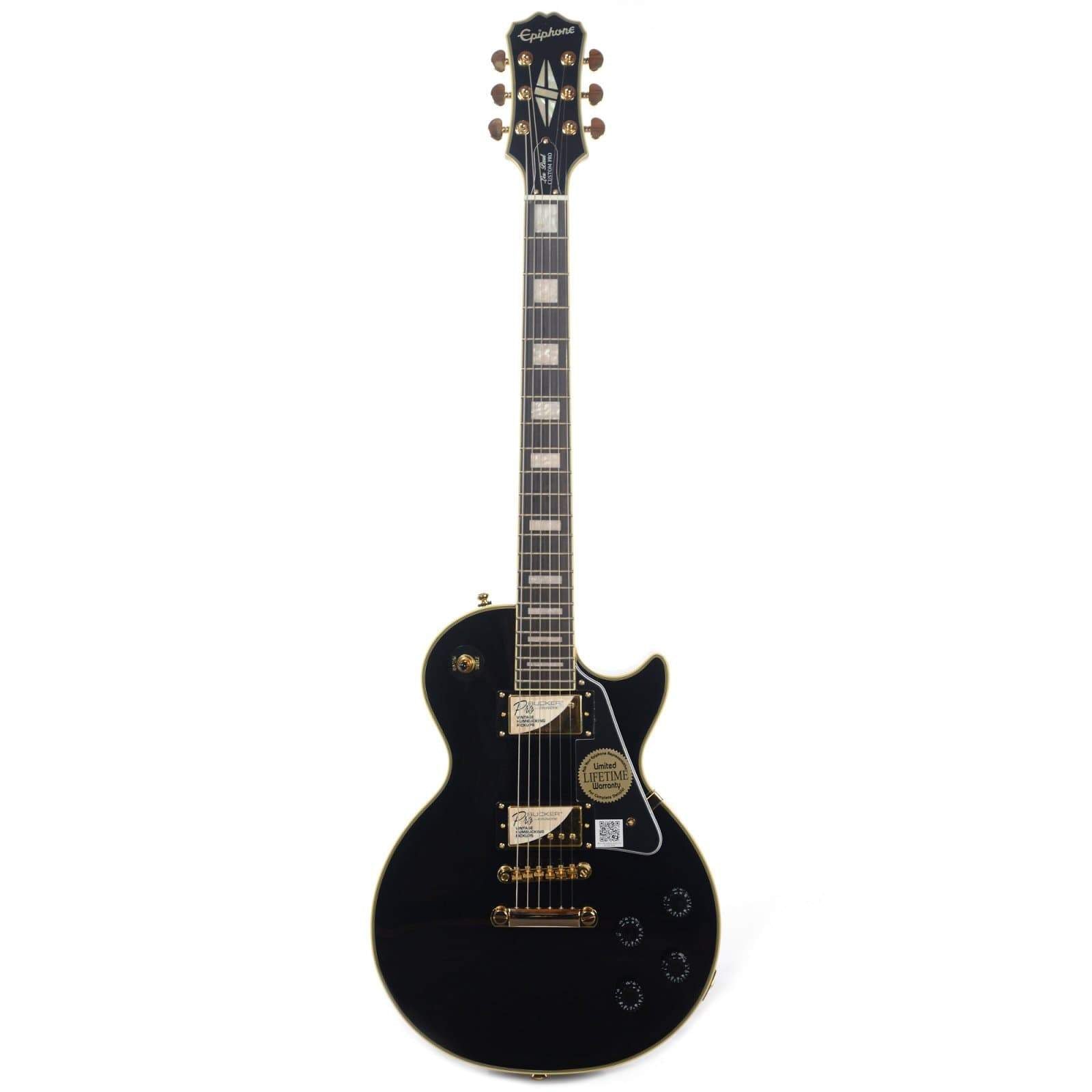 Epiphone Les Paul Custom Pro Ebony Electric Guitars / Solid Body