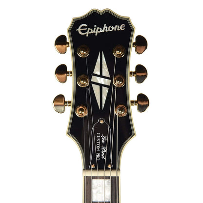 Epiphone Les Paul Custom Pro Left-Handed Ebony ProBuckers & Coil-Tap Electric Guitars / Solid Body