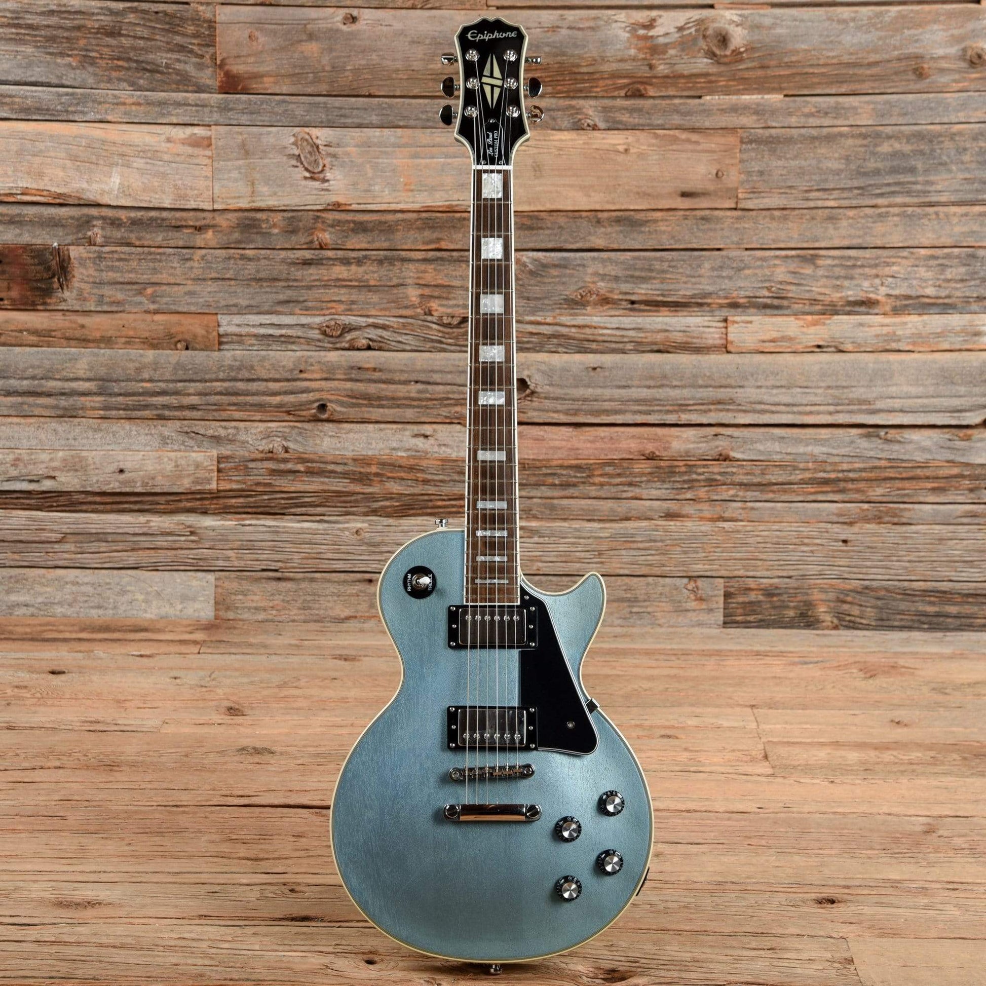 Epiphone Les Paul Custom Pro TV Pelham Blue 2013 Electric Guitars / Solid Body