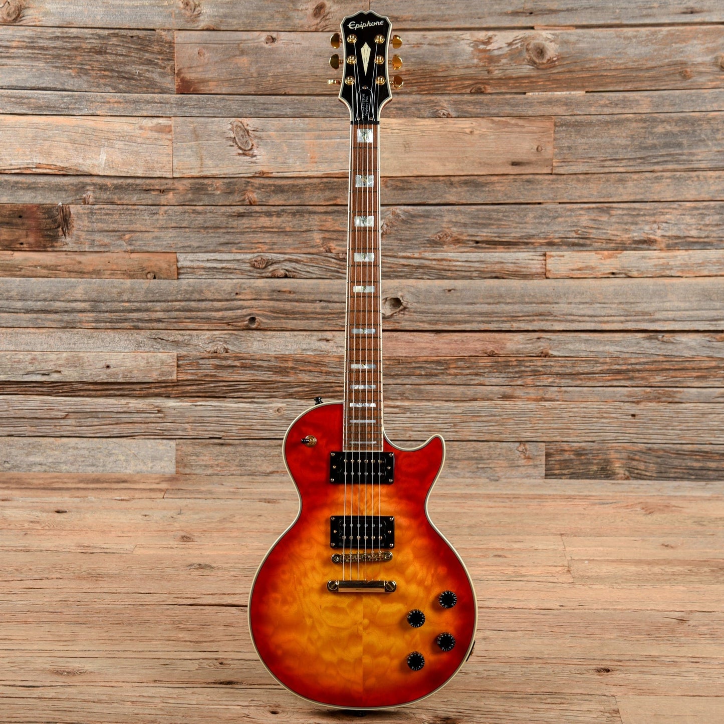 Epiphone Les Paul Custom Prophecy Plus GX Sunburst 2018 Electric Guitars / Solid Body