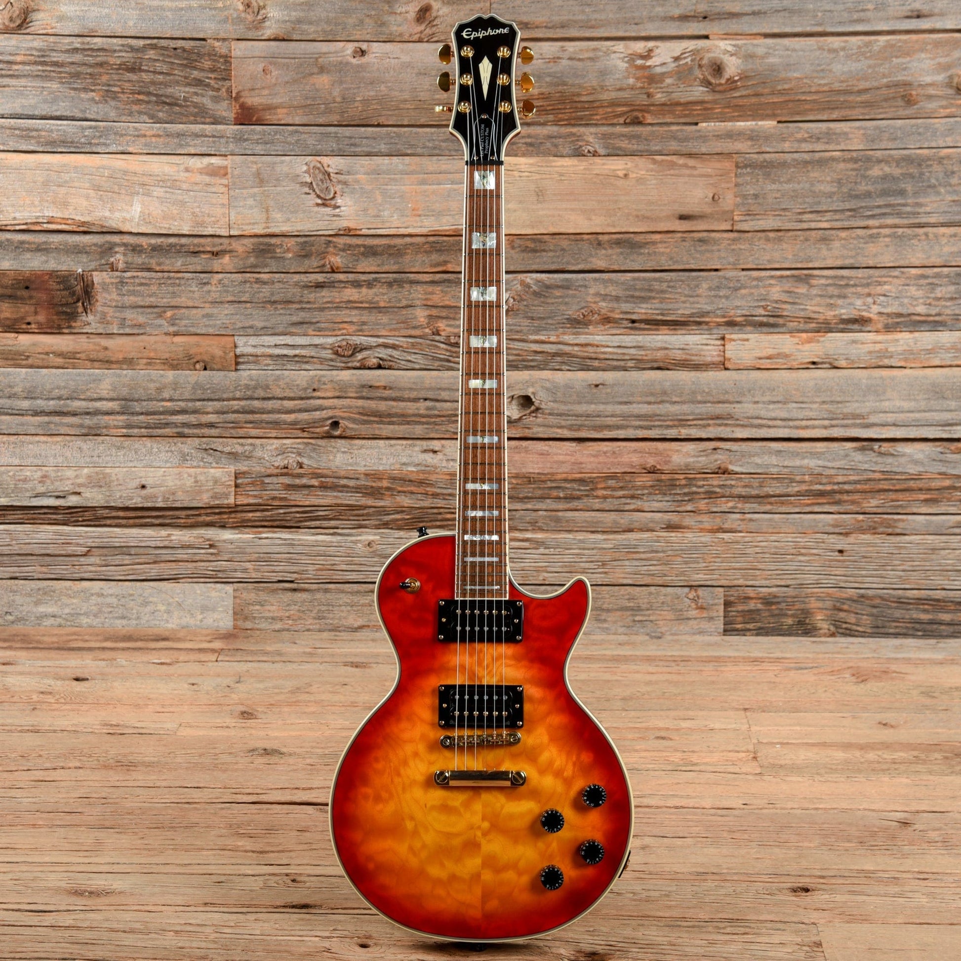 Epiphone Les Paul Custom Prophecy Plus GX Sunburst 2018 Electric Guitars / Solid Body