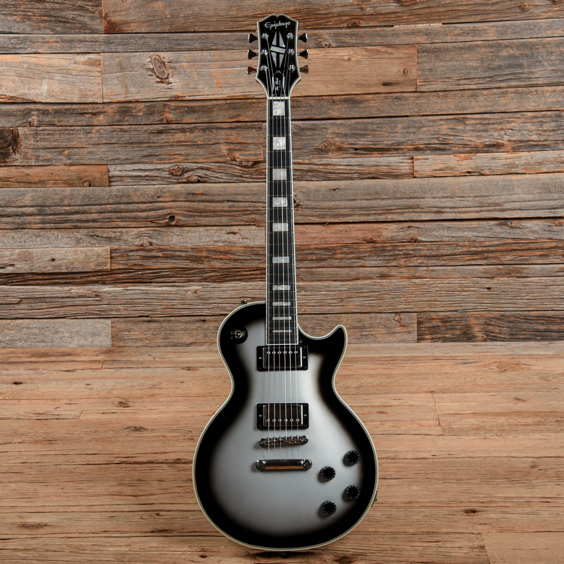 Epiphone Les Paul Custom Silver Burst 2020 Electric Guitars / Solid Body