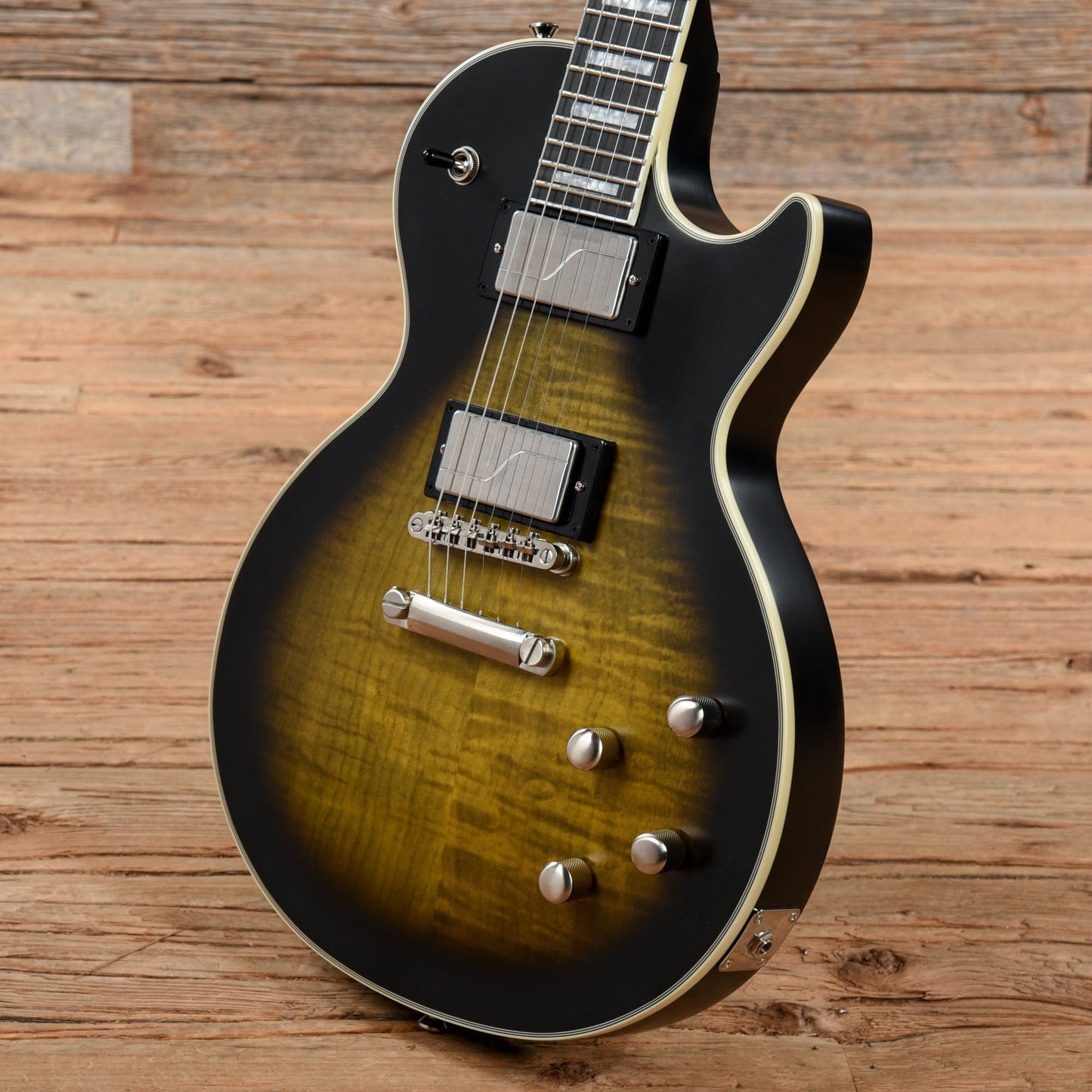 Epiphone Les Paul Prophecy Olive Tiger Aged Gloss 2021 Electric Guitars / Solid Body