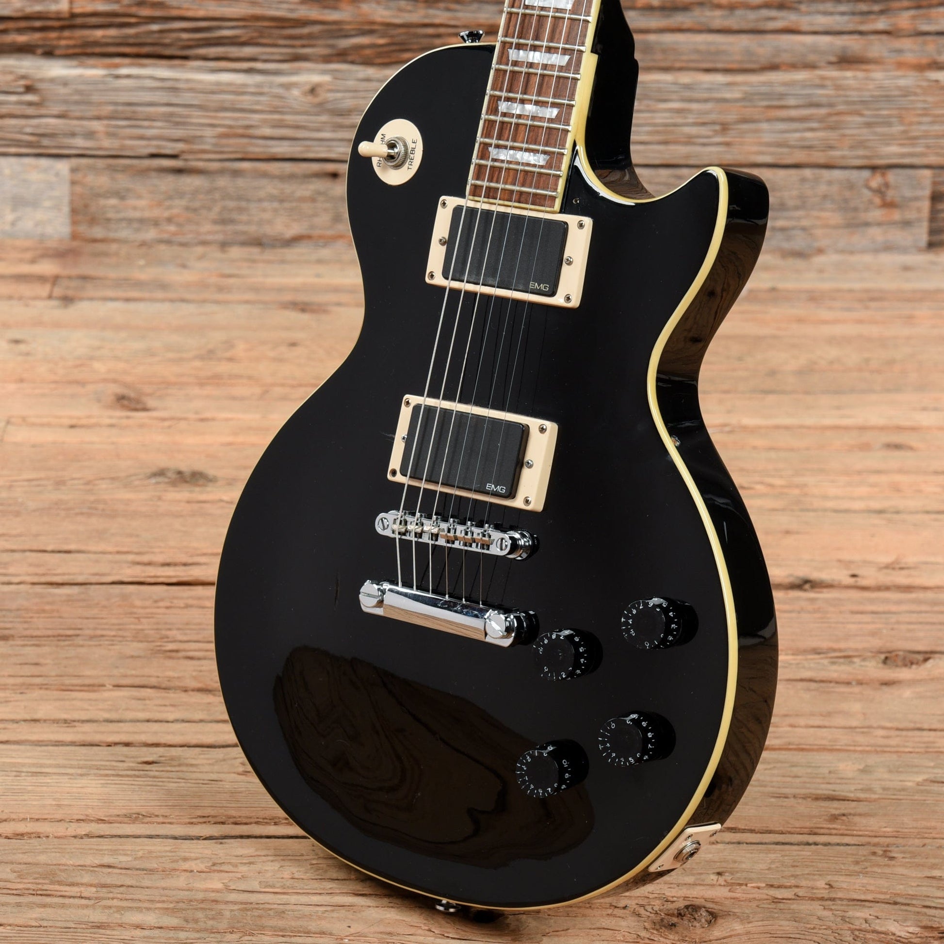 Epiphone Les Paul Standard Ebony 2007 Electric Guitars / Solid Body
