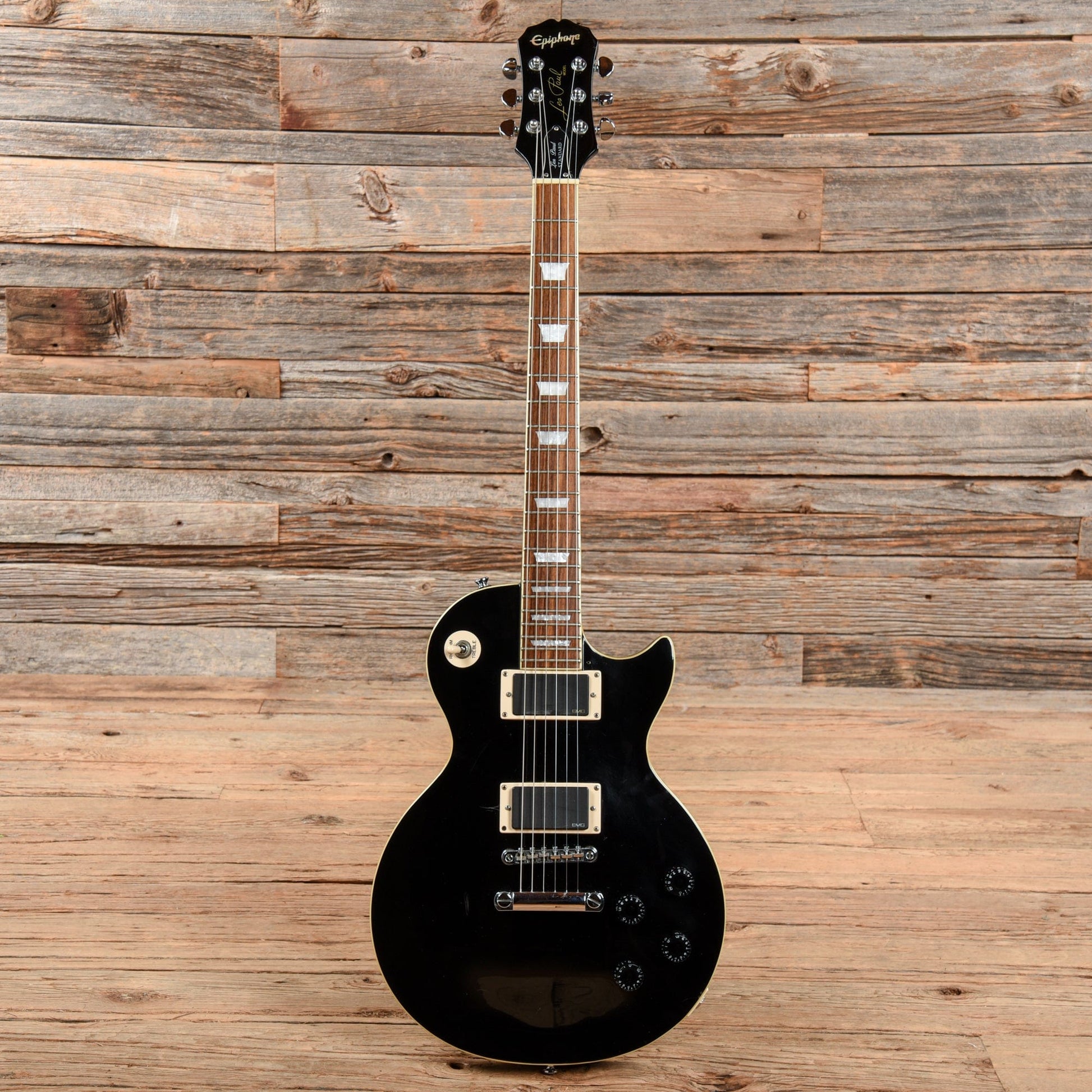 Epiphone Les Paul Standard Ebony 2007 Electric Guitars / Solid Body