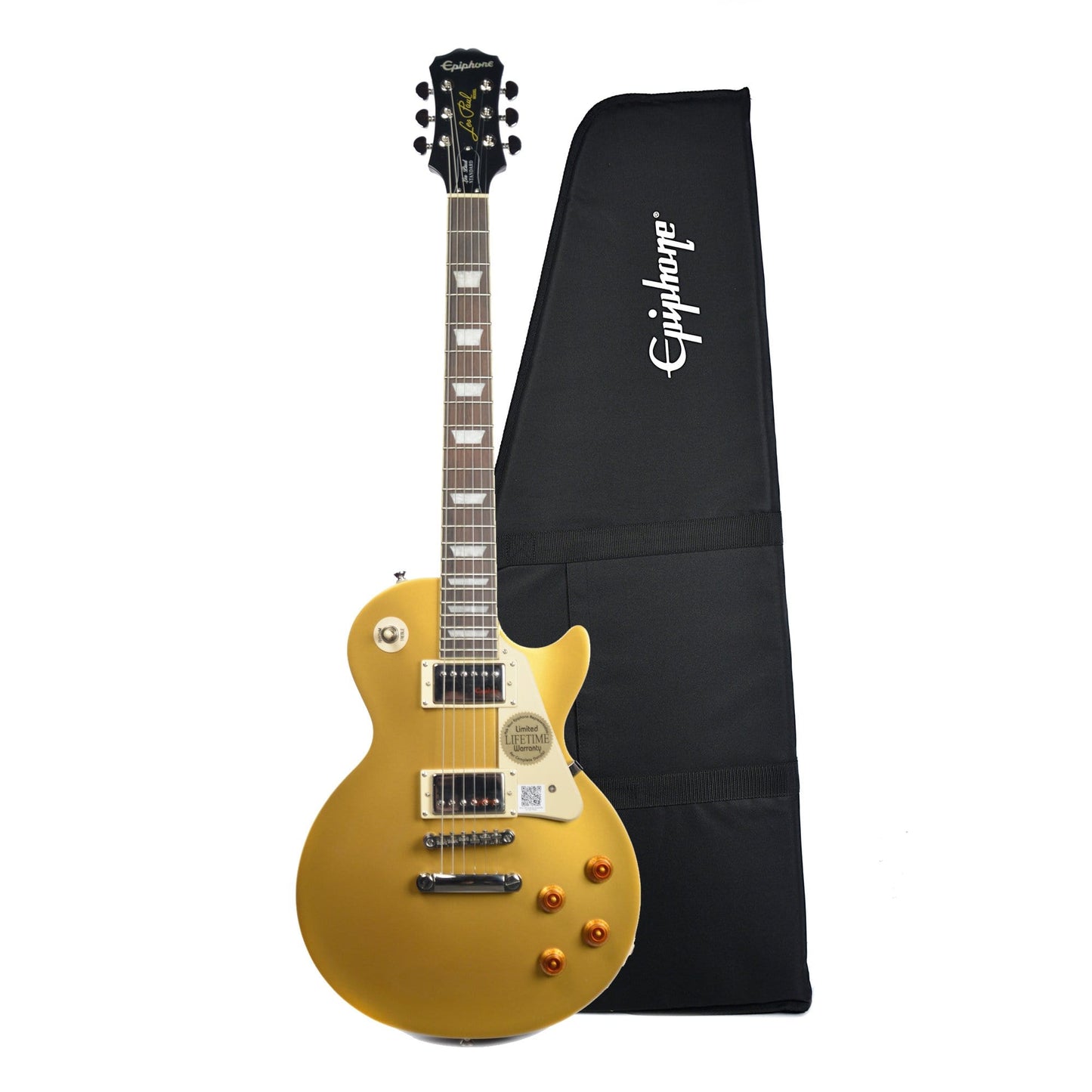 Epiphone Les Paul Standard Metallic Gold w/Premium Gig Bag Electric Guitars / Solid Body