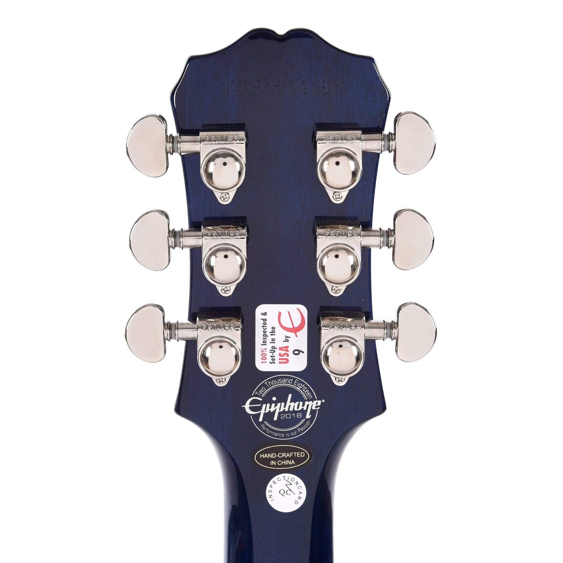 Epiphone Les Paul Standard Plus-Top Pro Blueberry w/ProBuckers & Coil-Tap Electric Guitars / Solid Body