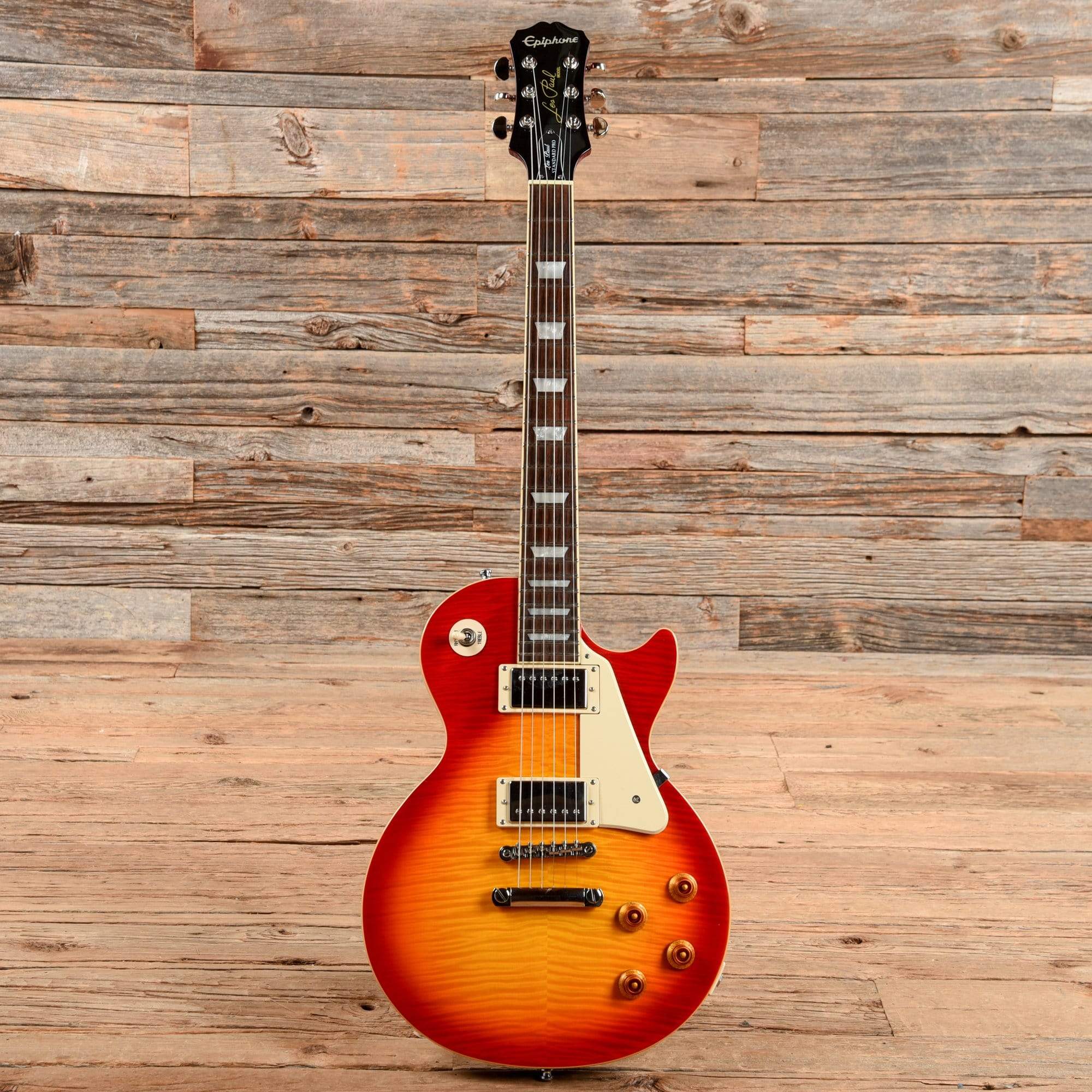 Epiphone Les Paul Standard Plus Top Pro Cherry Sunburst 2015 Electric Guitars / Solid Body