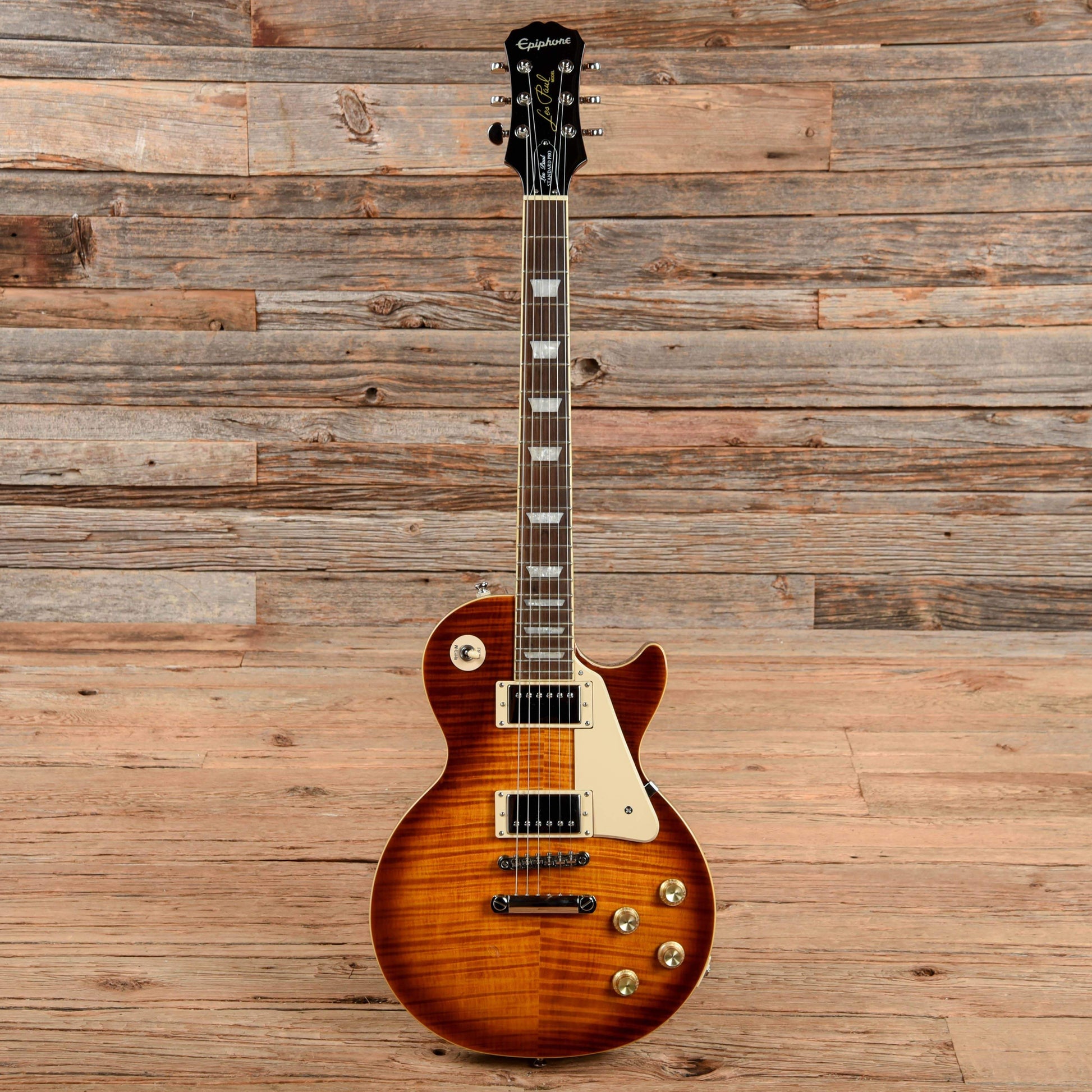 Epiphone Les Paul Standard Plus Top Pro Desert Burst 2015 Electric Guitars / Solid Body