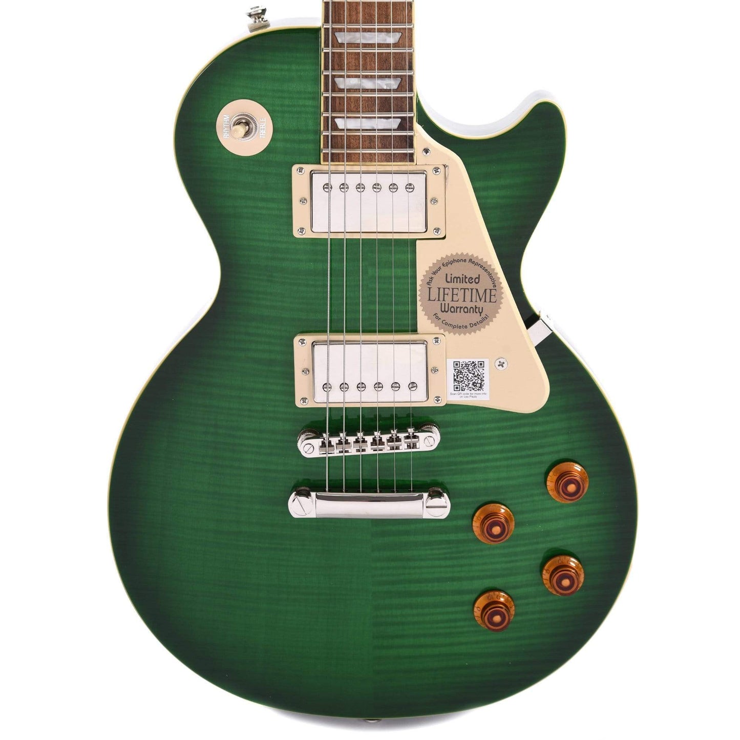Epiphone Les Paul Standard Plus-Top Pro Green Burst w/ProBuckers & Coil-Tap Electric Guitars / Solid Body