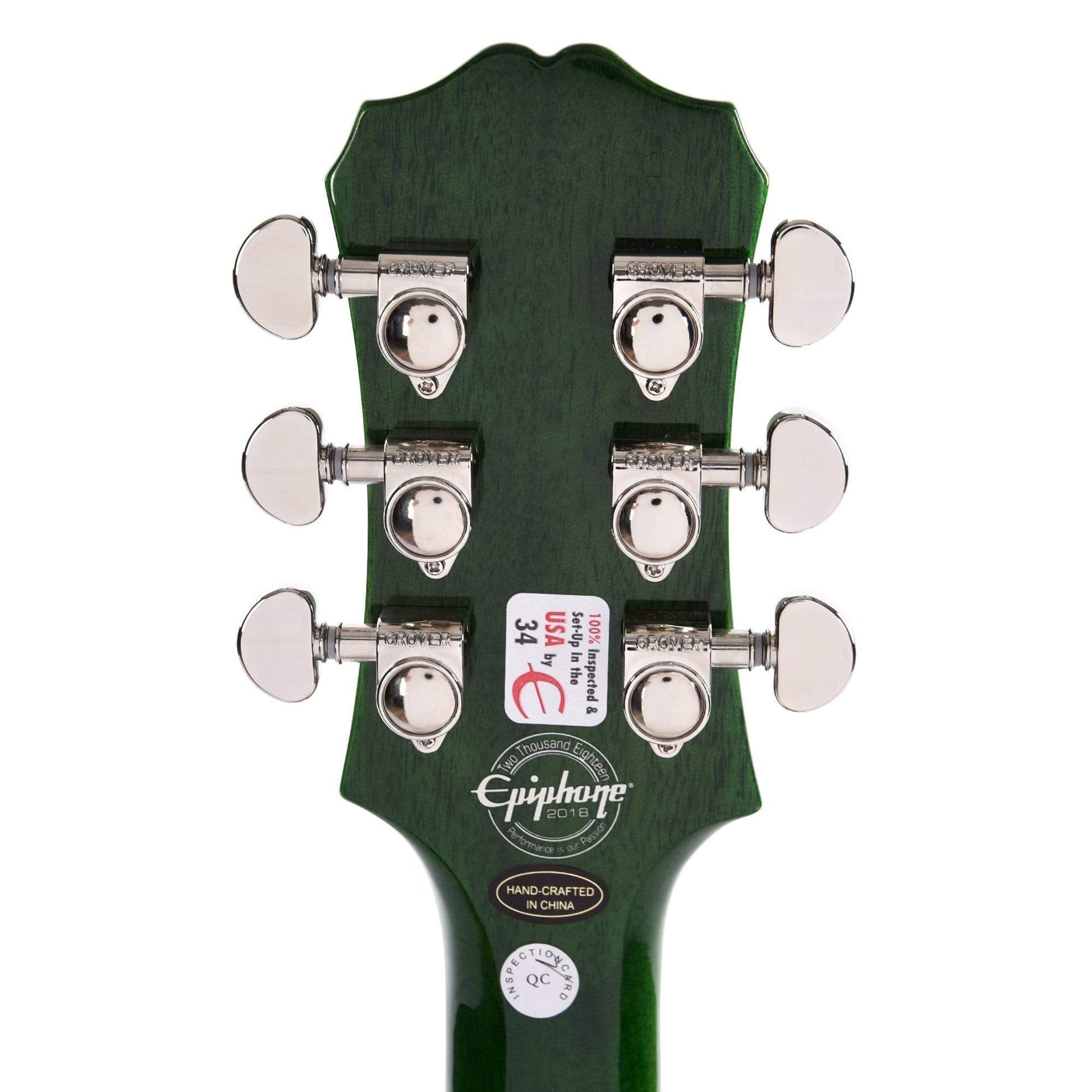 Epiphone Les Paul Standard Plus-Top Pro Green Burst w/ProBuckers & Coil-Tap Electric Guitars / Solid Body