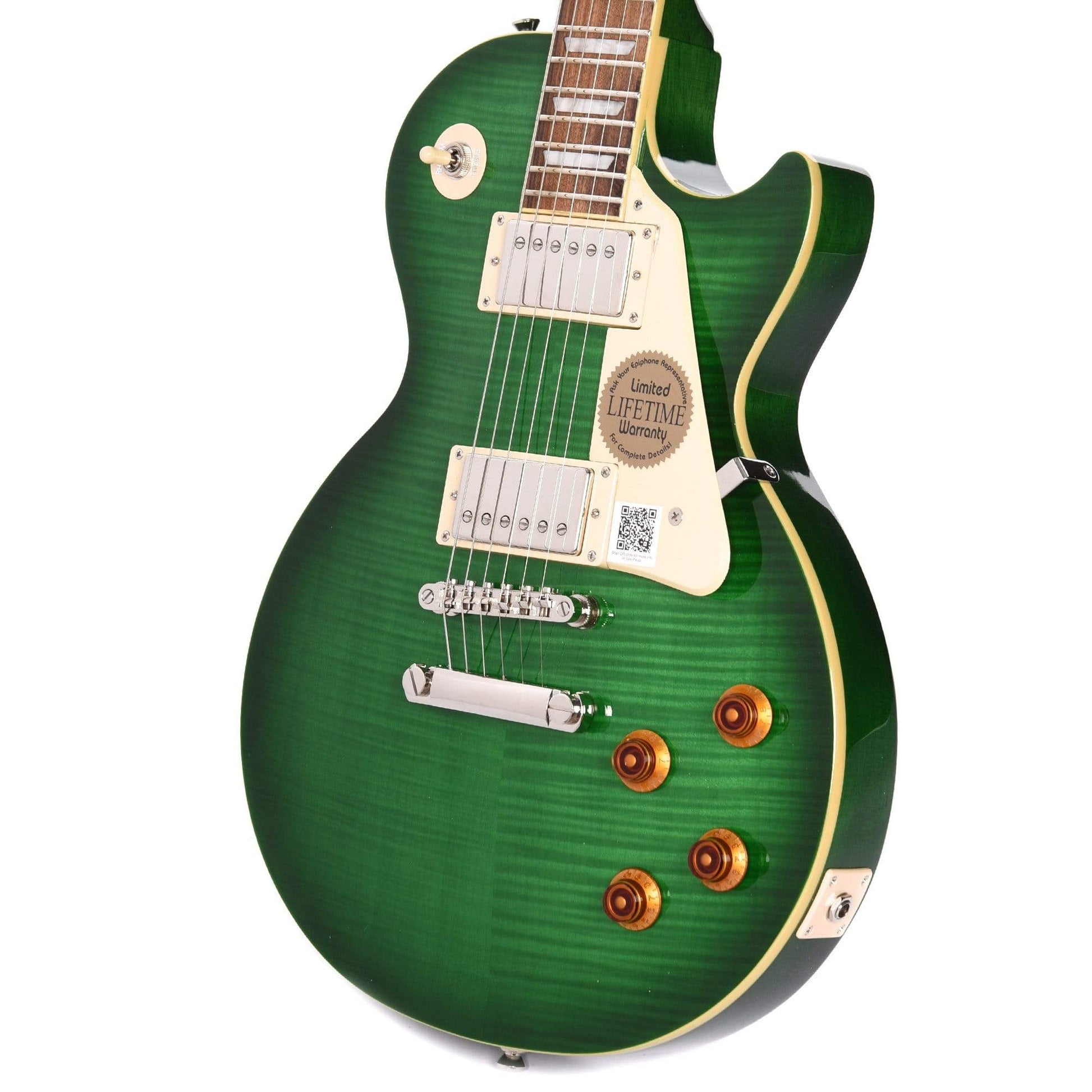 Epiphone Les Paul Standard Plus-Top Pro Green Burst w/ProBuckers & Coil-Tap Electric Guitars / Solid Body