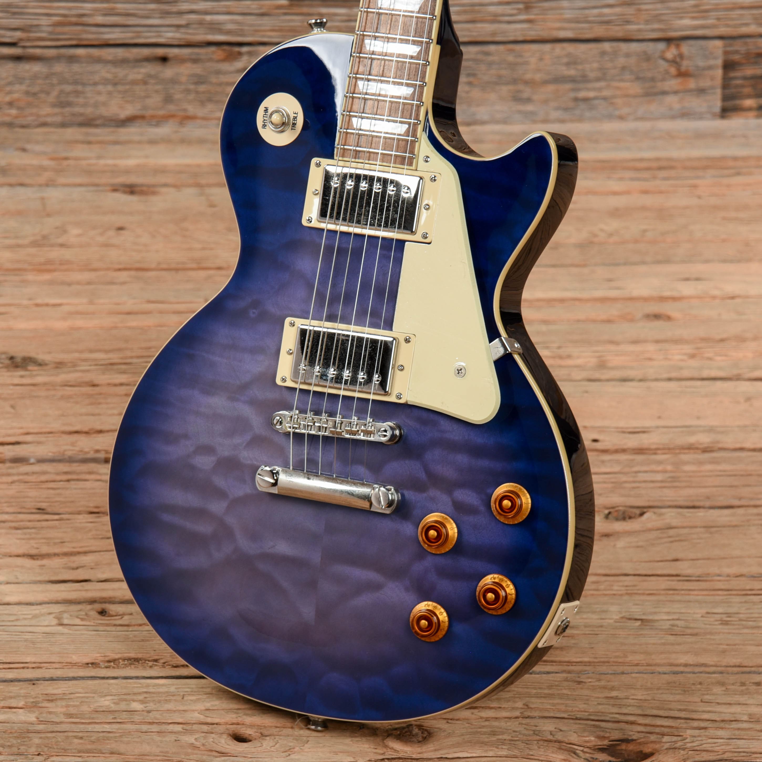 Epiphone Epiphone Les Paul Standard Plus Top Pro Transparent Blue Burst 2018 ...