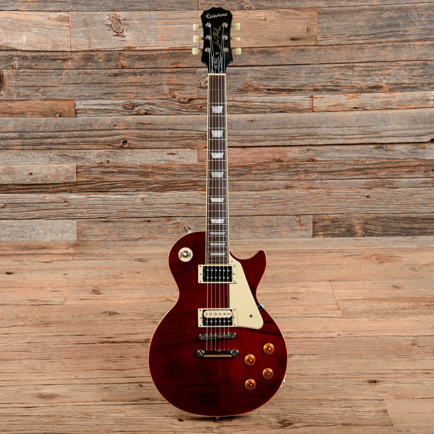 Epiphone Les Paul Standard Plus Top Pro Wine Red 2016 Electric Guitars / Solid Body