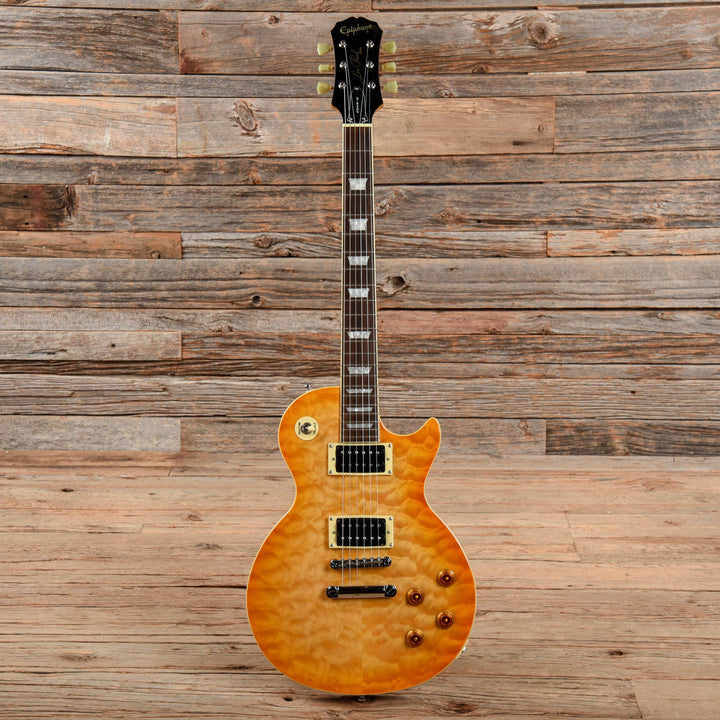 Epiphone Les Paul Standard Quilt Sunburst 2002 Chicago Music Exchange