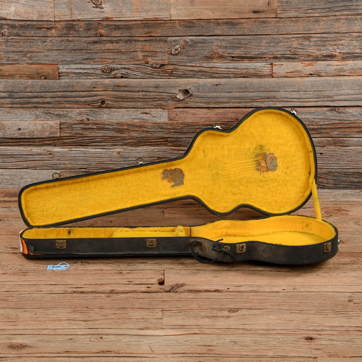 Kaish, copertura per truss rod, 2 strati, bianco/nero, con scritta Kaish, copertura per truss rod, 2 strati, bianco/nero, con scritta