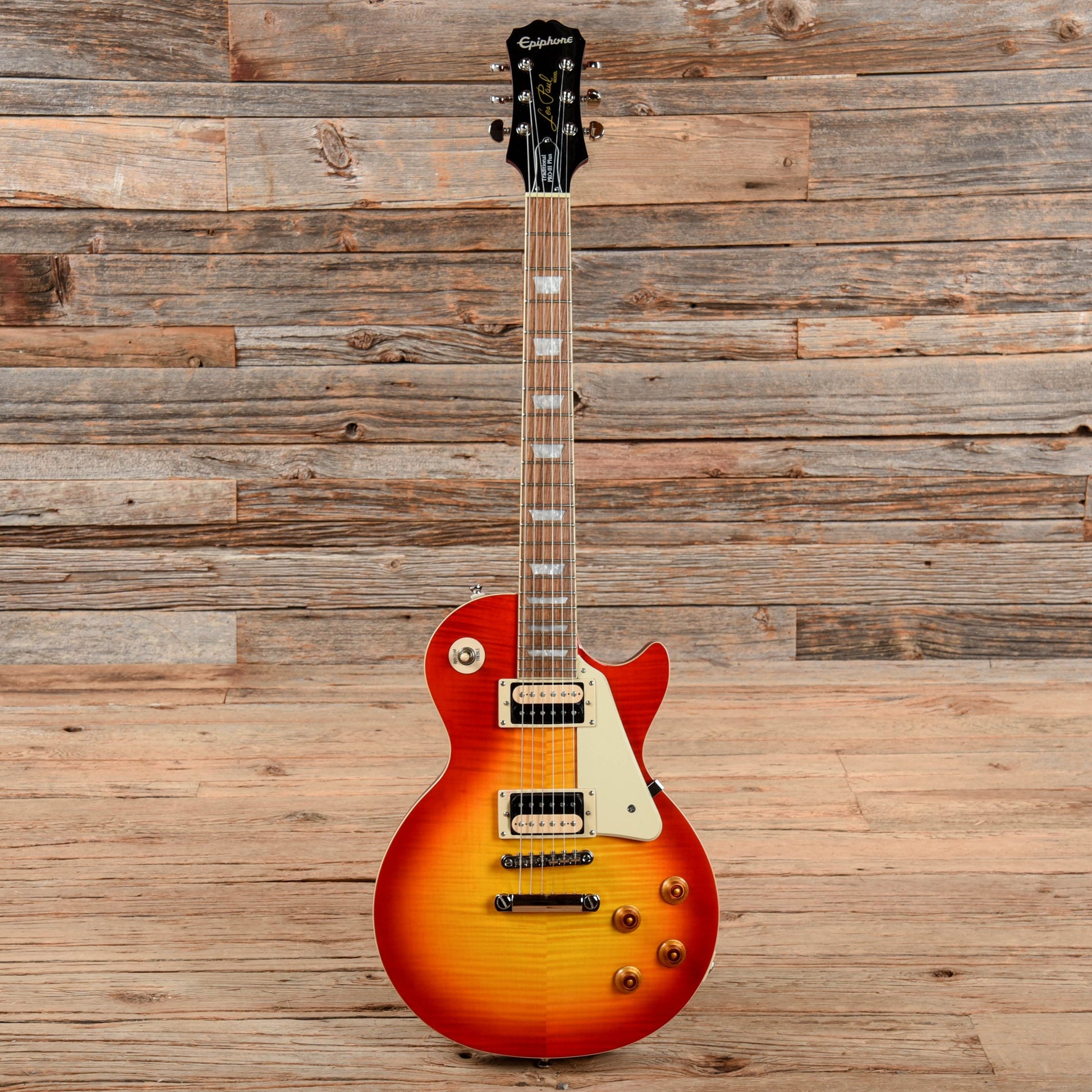 Epiphone Les Paul Traditional Pro III Plus Cherry Sunburst 2018 Electric Guitars / Solid Body