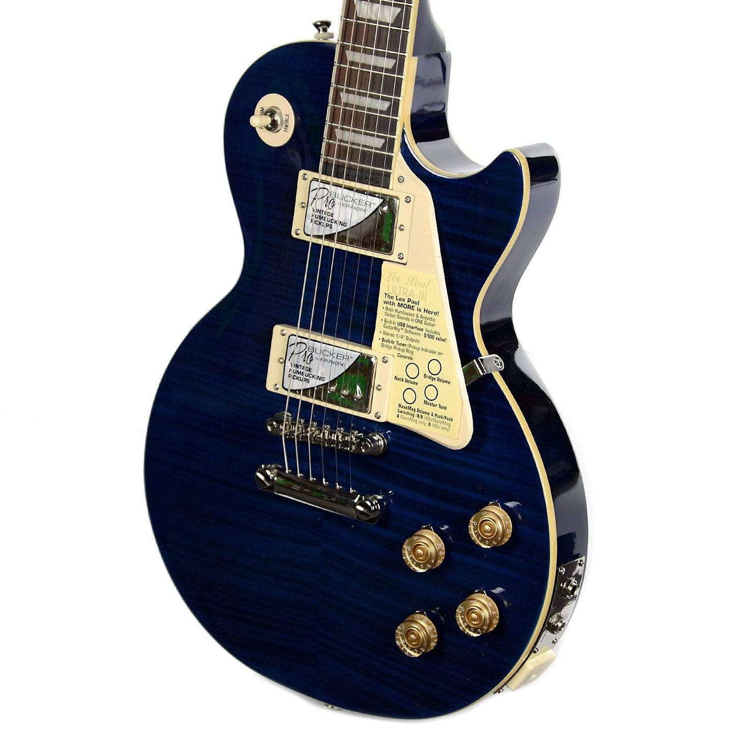 Epiphone Les Paul Ultra-III Midnight Sapphire Electric Guitars / Solid Body