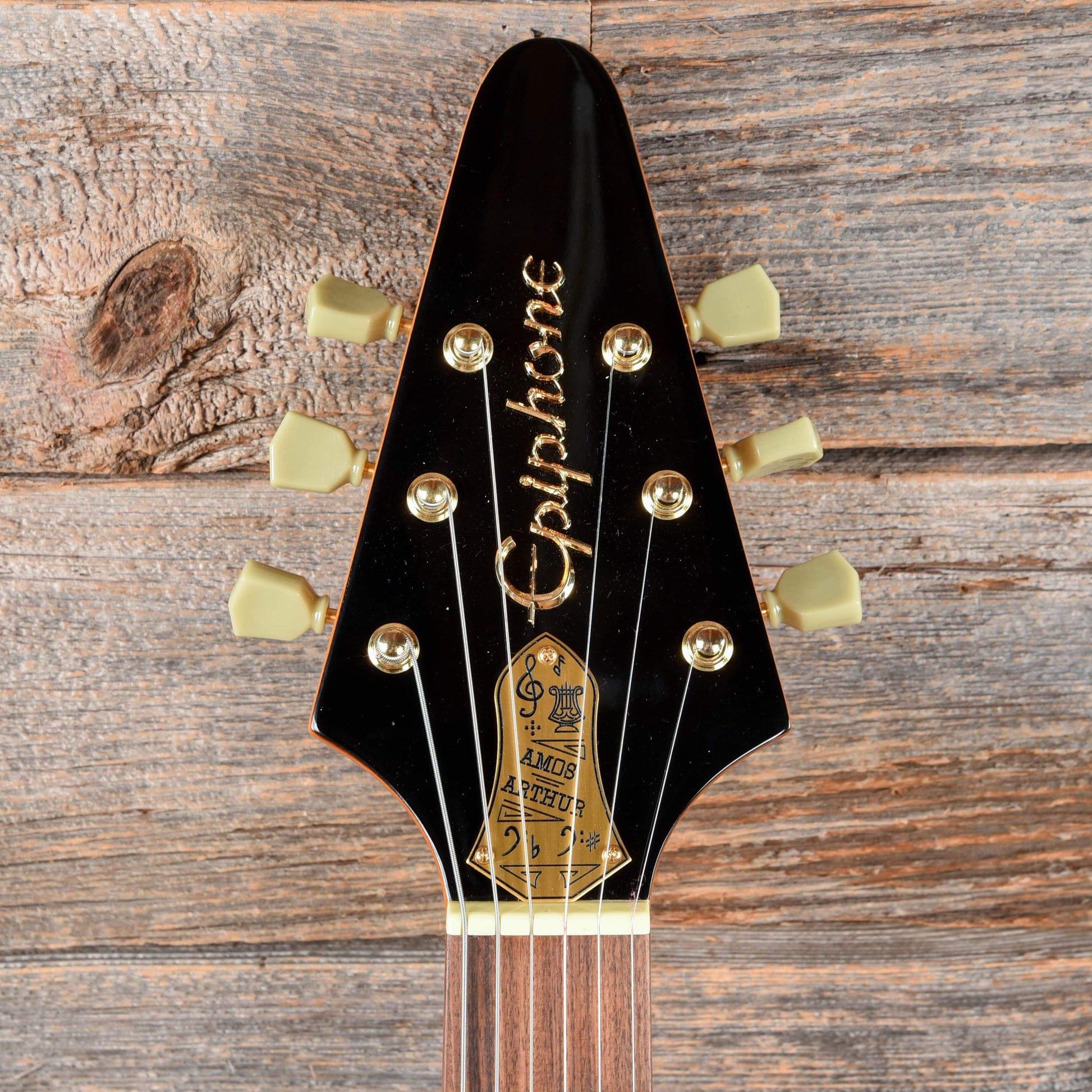 Epiphone Limited Edition Joe Bonamassa 1958 Amos Korina Flying V Antique Natural 2018 Electric Guitars / Solid Body