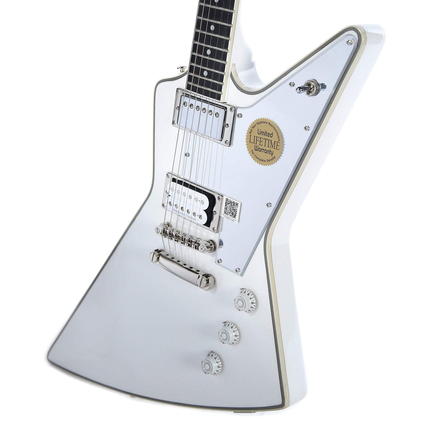 Epiphone Limited Edition Tommy Thayer "White Lightning" Explorer Outfit Electric Guitars / Solid Body