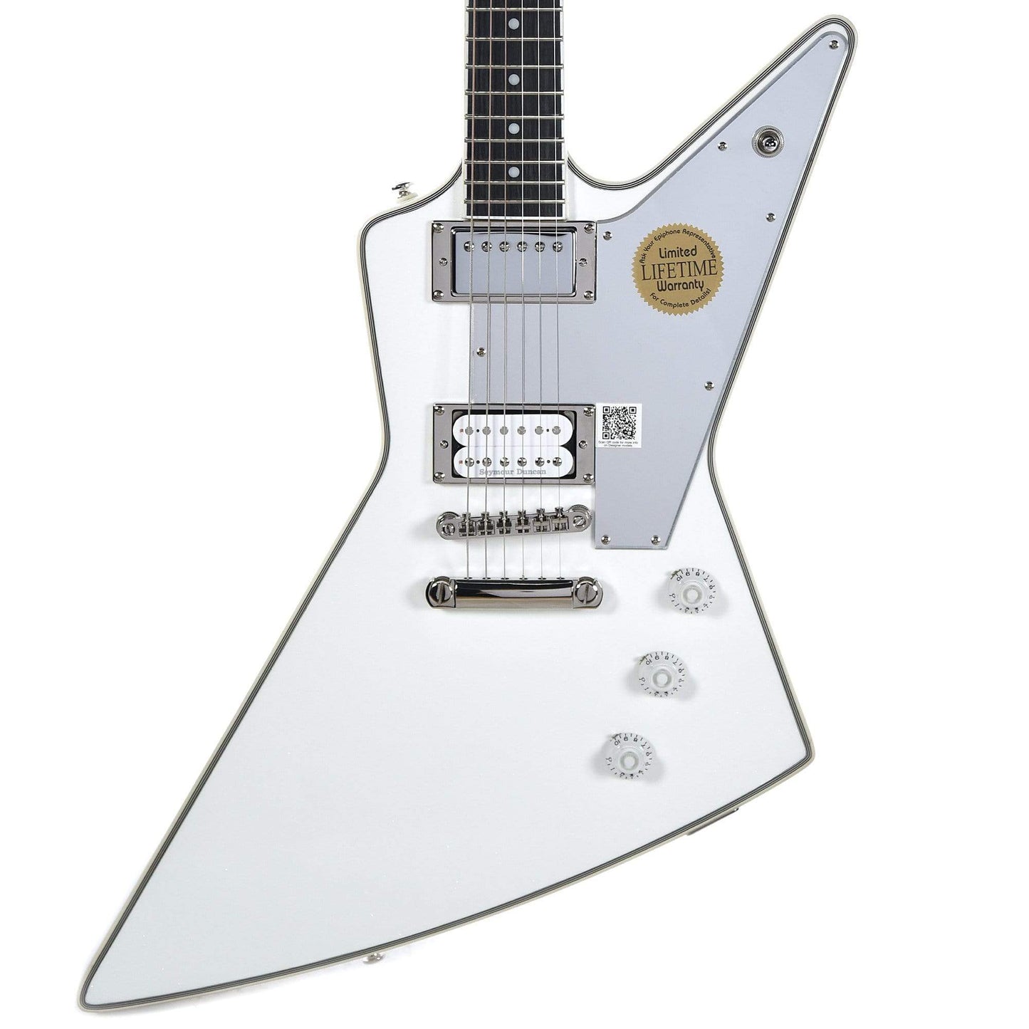 Epiphone Limited Edition Tommy Thayer "White Lightning" Explorer Outfit Electric Guitars / Solid Body