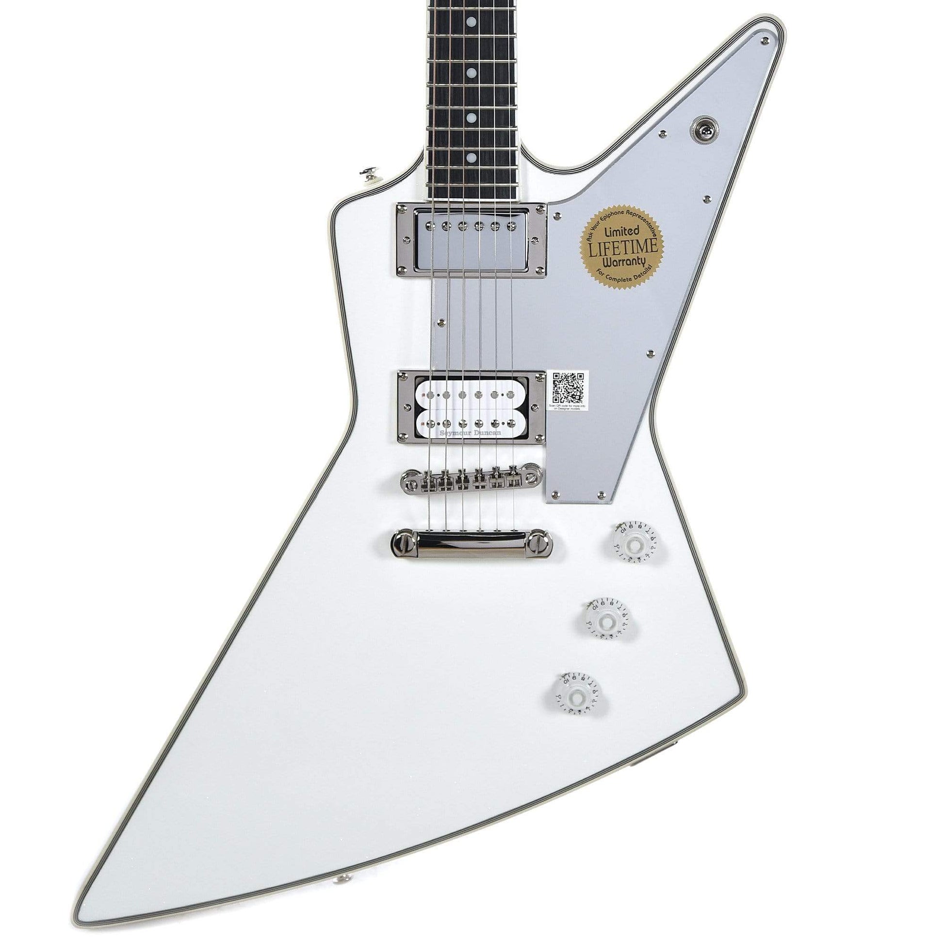 Epiphone Limited Edition Tommy Thayer "White Lightning" Explorer Outfit Electric Guitars / Solid Body