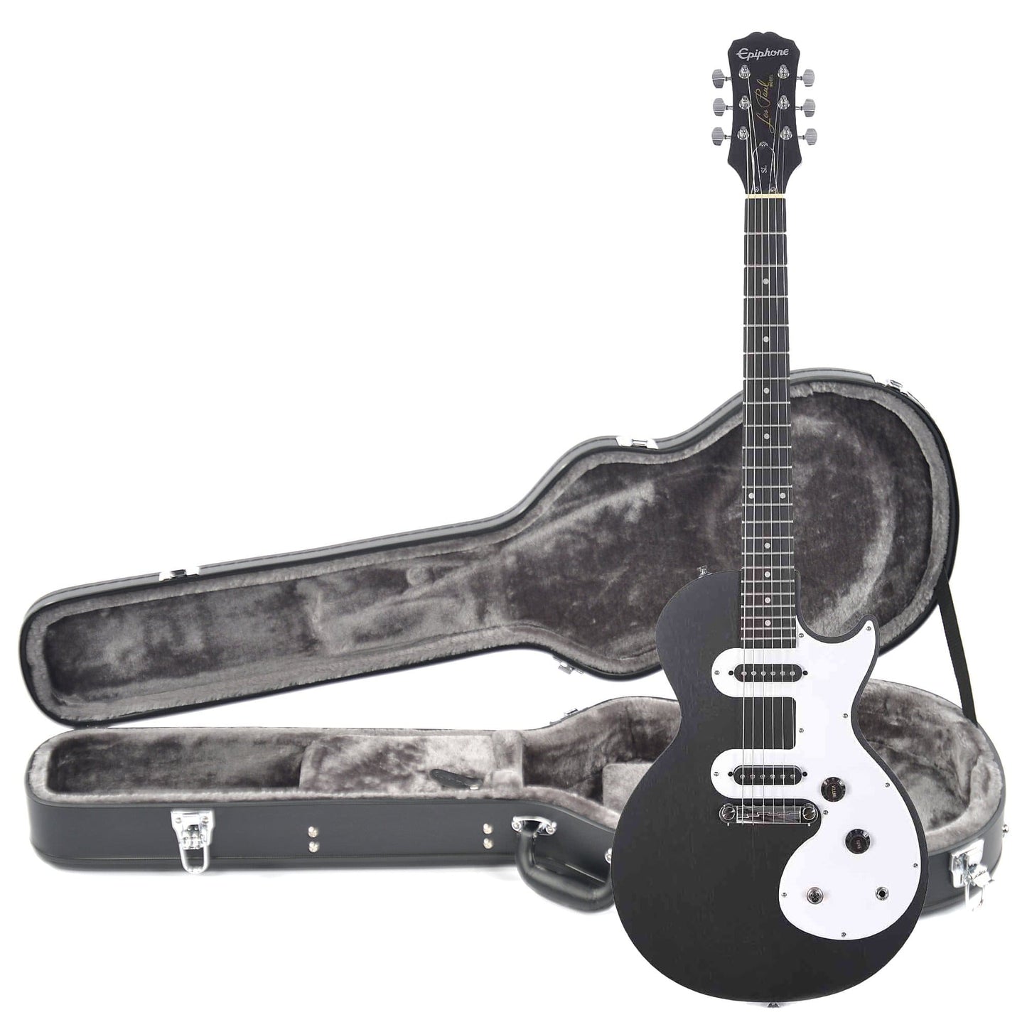 Epiphone LP SL Ebony and Epiphone Hardshell Case Bundle Electric Guitars / Solid Body