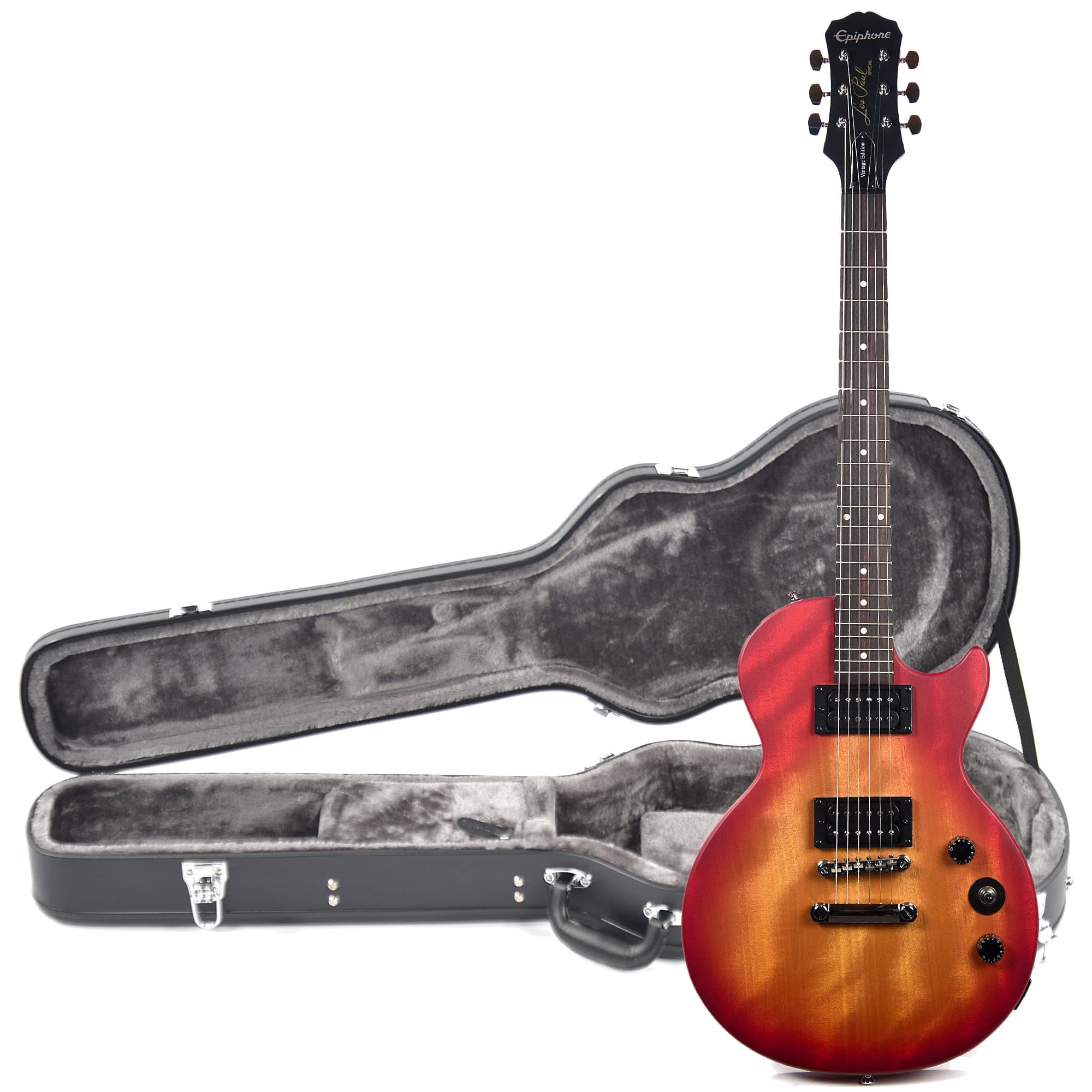 Epiphone LP Special VE Heritage Cherry Sunburst (Vintage Finish) CH and Epiphone Hardshell Case Bundle Electric Guitars / Solid Body
