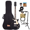 Epiphone LP Standard '60s Ebony Essentials Bundle Electric Guitars / Solid Body