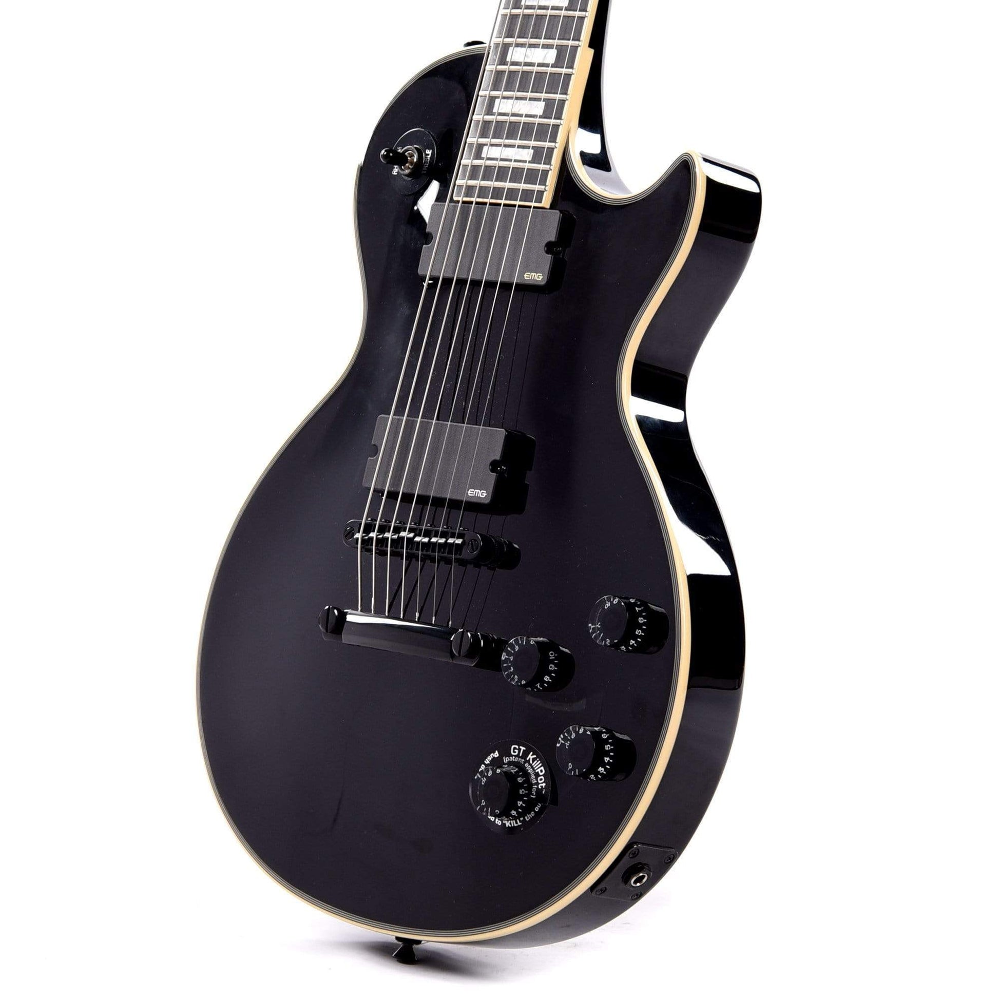 Epiphone Matt Heafy Les Paul Custom 7-String Ebony w/EMG-81-7/707 Electric Guitars / Solid Body