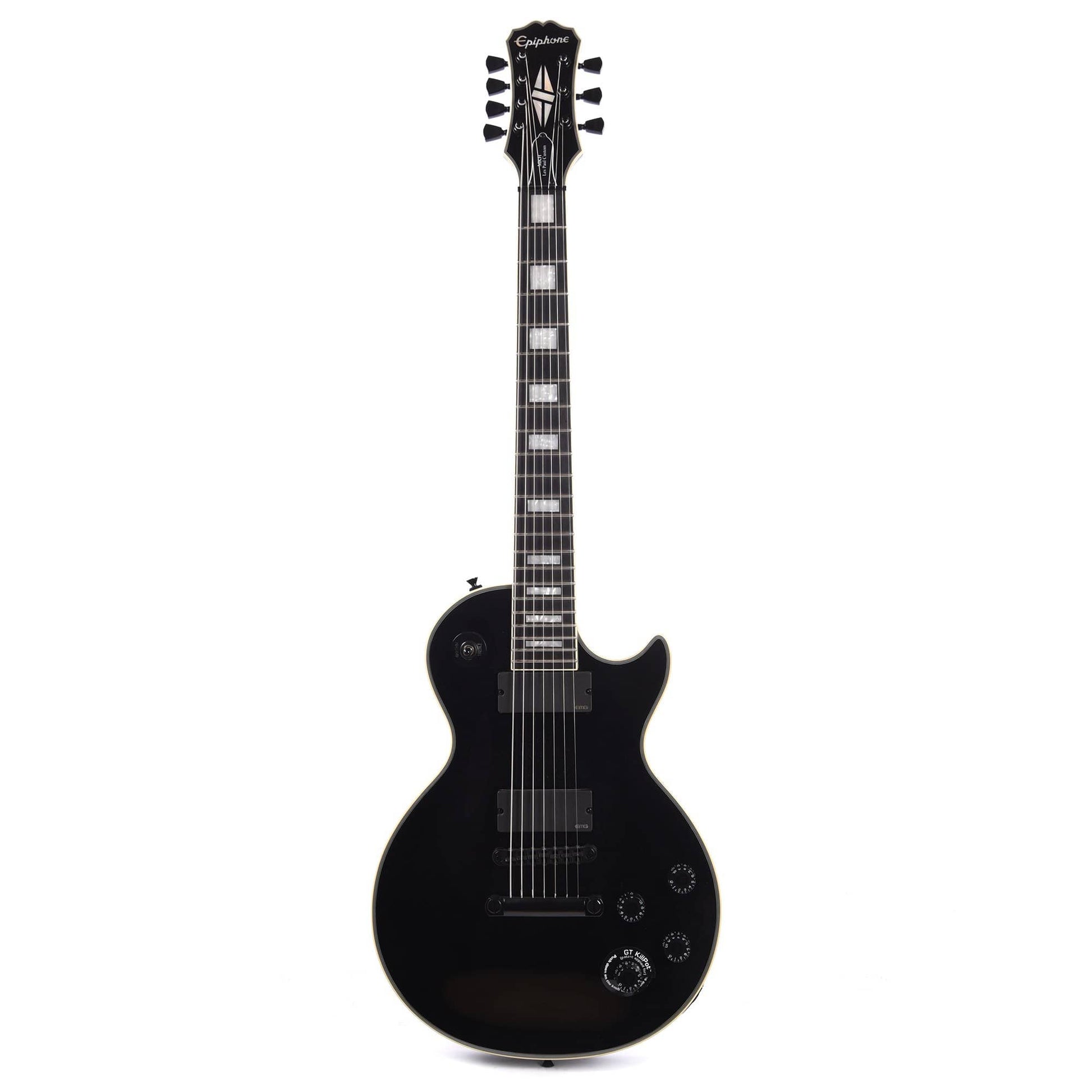 Epiphone Matt Heafy Les Paul Custom 7-String Ebony w/EMG-81-7/707 Electric Guitars / Solid Body