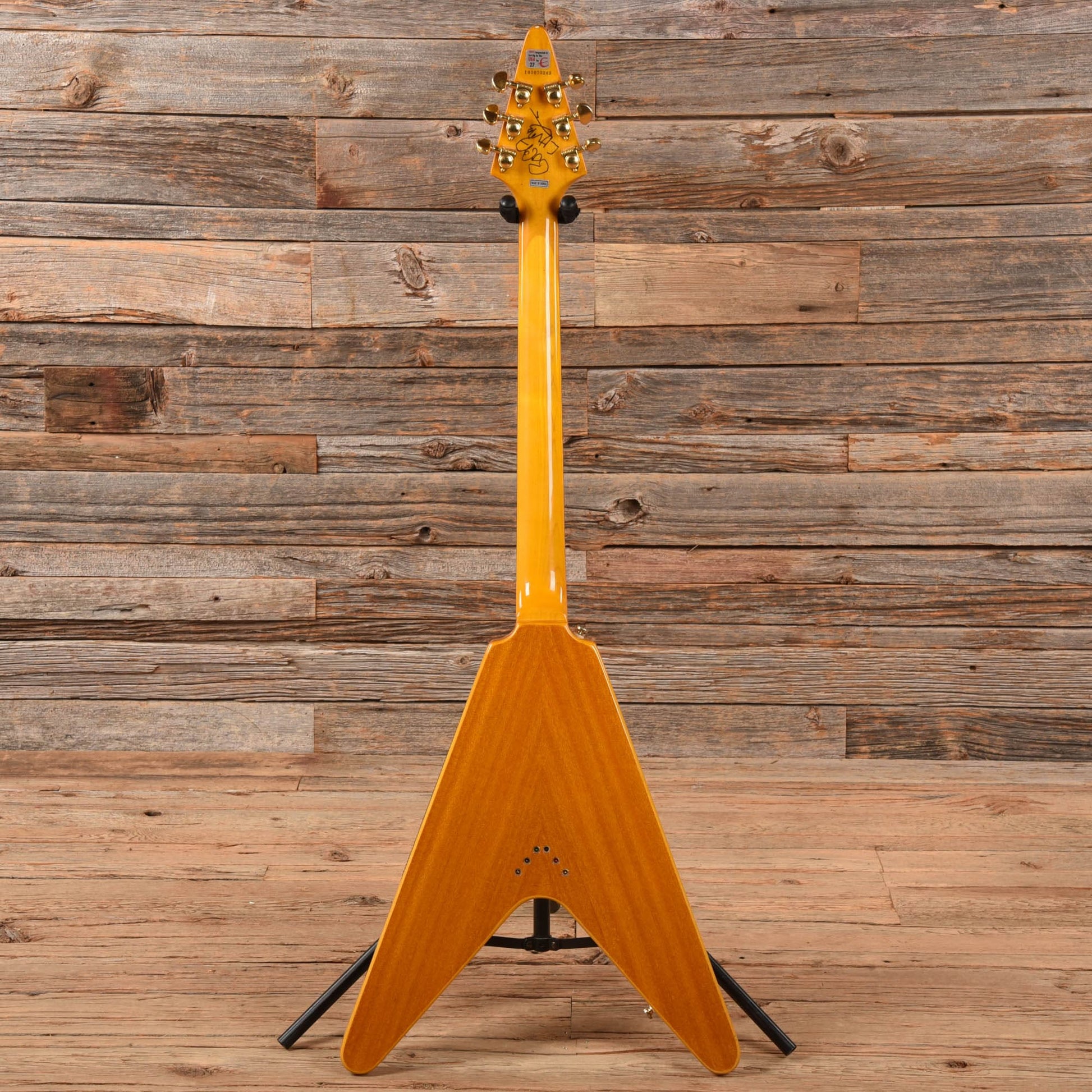 Epiphone Popa Chubby Signature Flying V Natural Electric Guitars / Solid Body