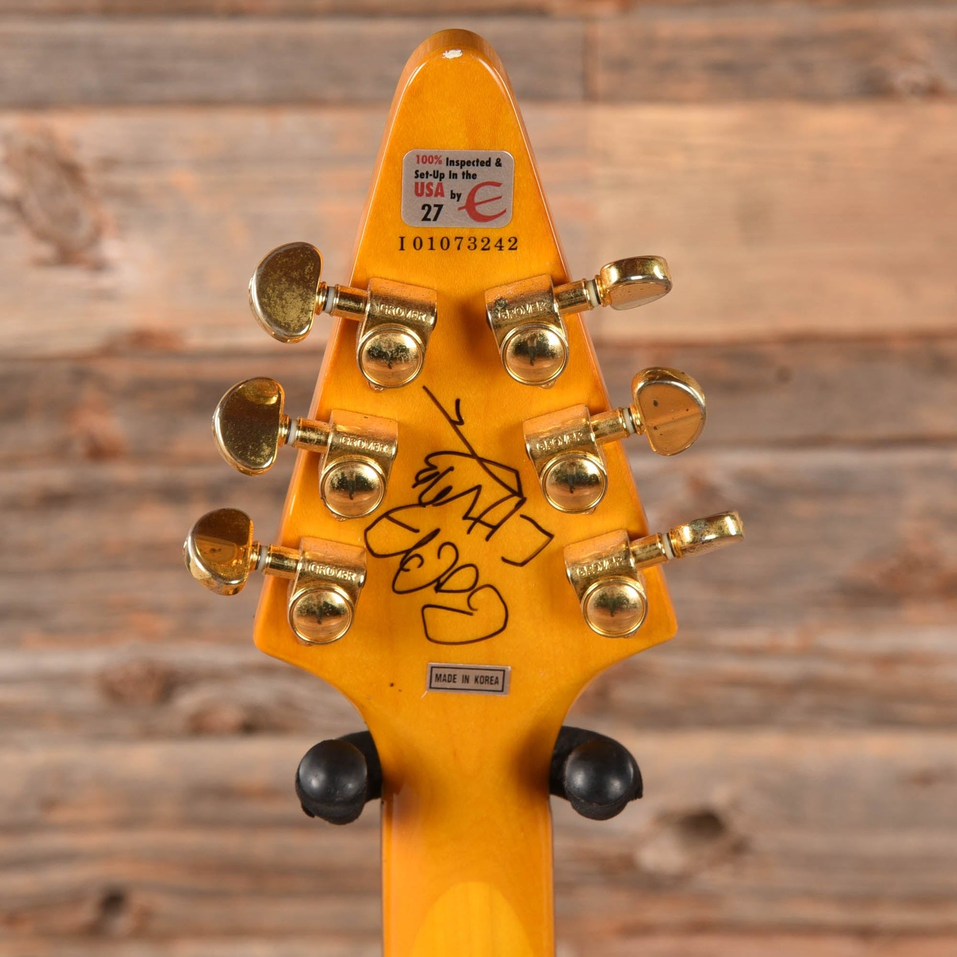 Epiphone Popa Chubby Signature Flying V Natural Electric Guitars / Solid Body