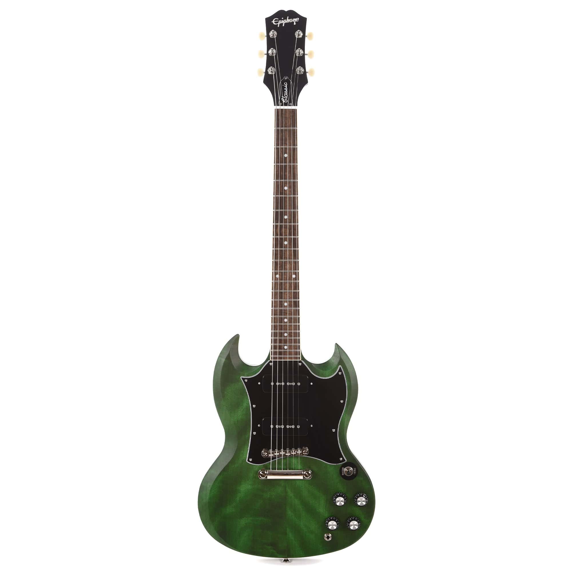 Epiphone SG Classic Worn P90 Worn Inverness Green Electric Guitars / Solid Body