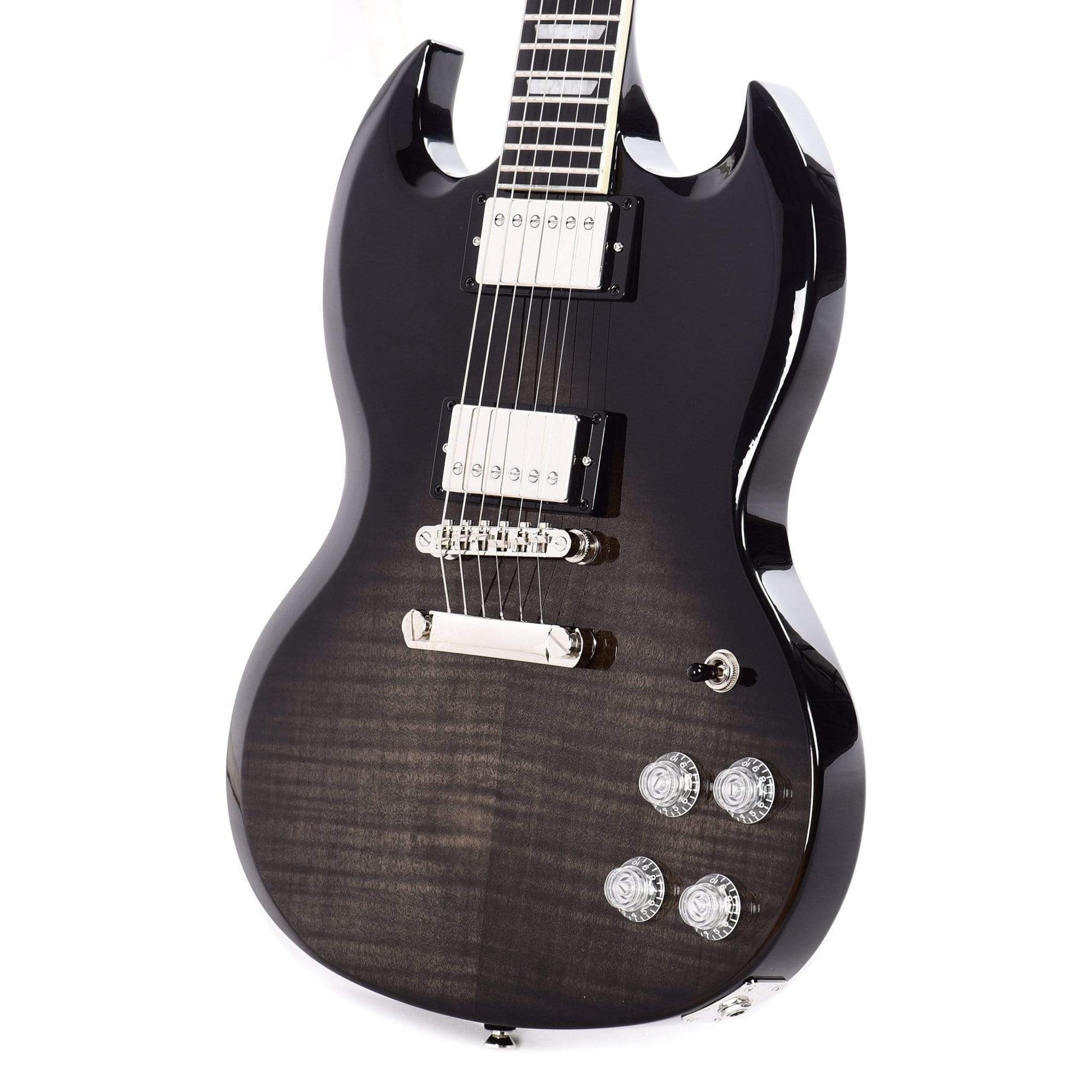 Epiphone SG Modern Figured Trans Black Fade Electric Guitars / Solid Body