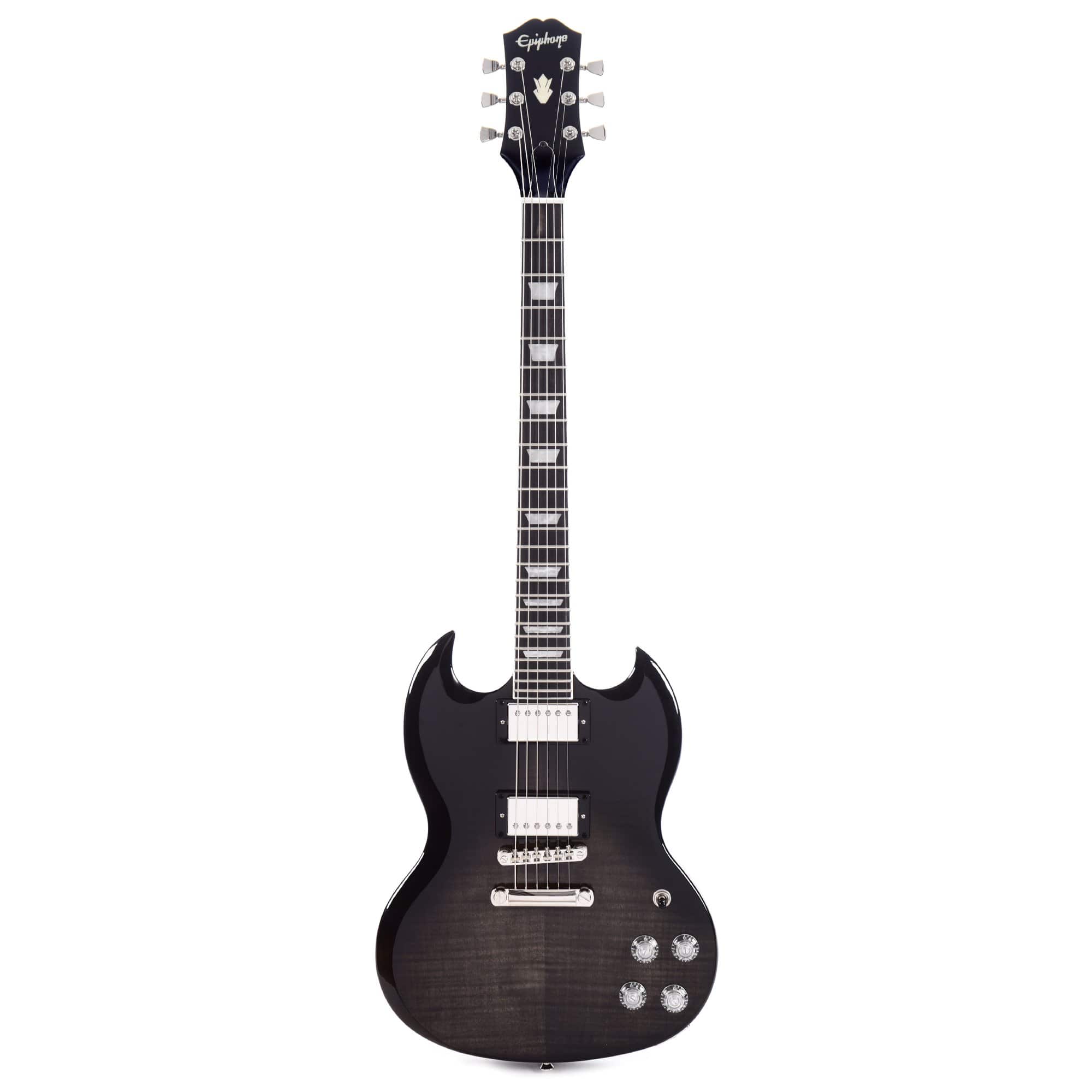 Epiphone SG Modern Figured Trans Black Fade Electric Guitars / Solid Body