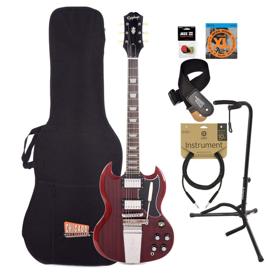 Epiphone SG Standard '61 Vintage Cherry w/Maestro Vibrola Essentials Bundle Electric Guitars / Solid Body