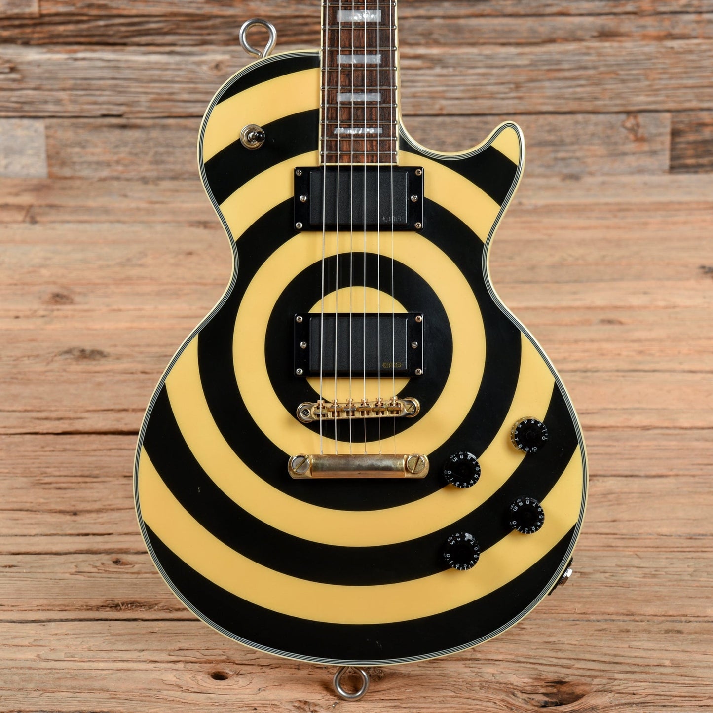 Epiphone Zakk Wylde Signature Les Paul Custom Antique Ivory with Bullseye 2005 Electric Guitars / Solid Body