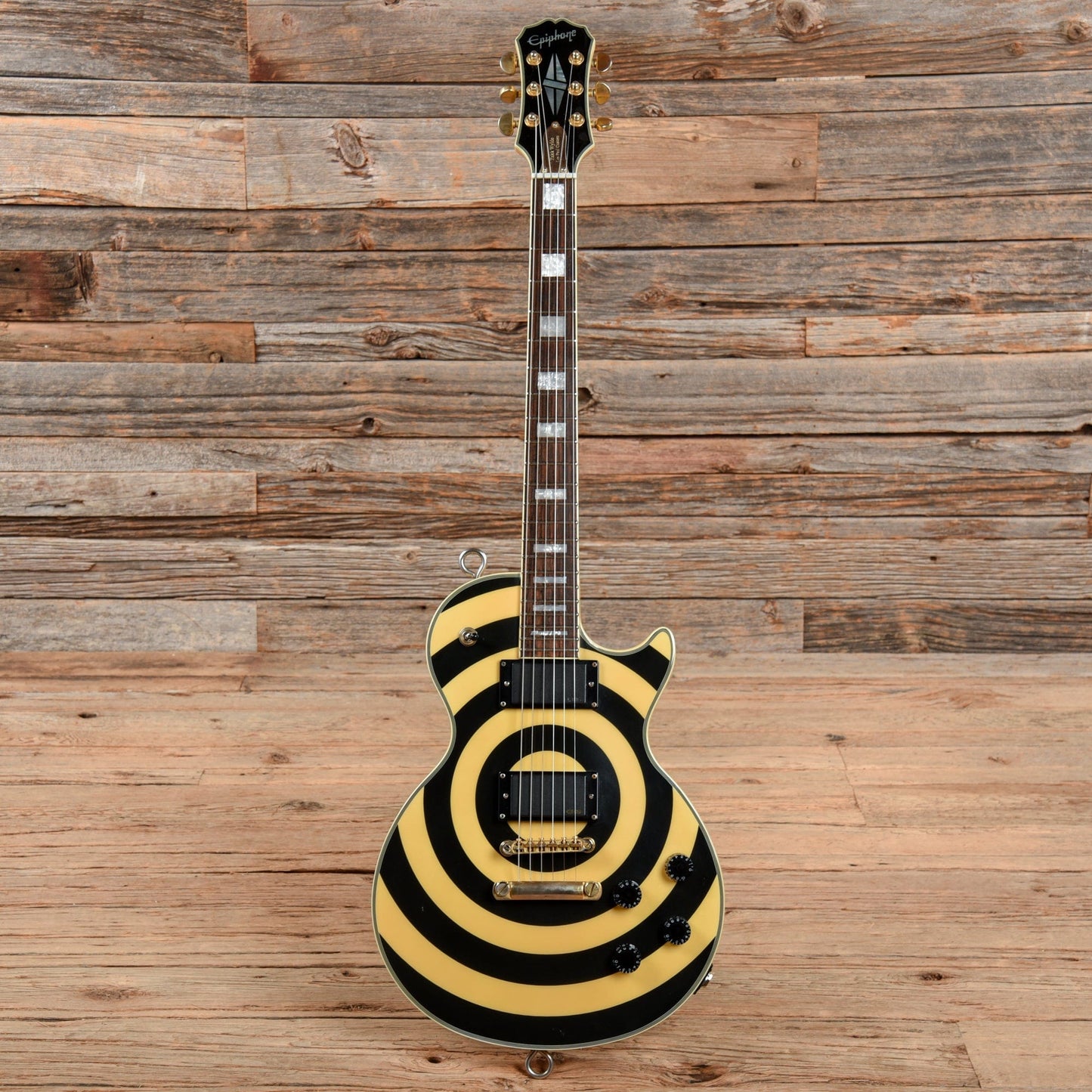Epiphone Zakk Wylde Signature Les Paul Custom Antique Ivory with Bullseye 2005 Electric Guitars / Solid Body