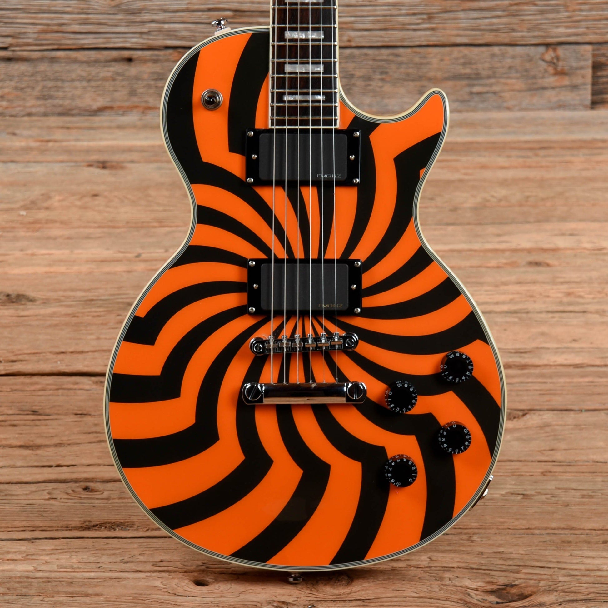 Epiphone Zakk Wylde Signature Les Paul Custom Buzzsaw Orange Electric Guitars / Solid Body