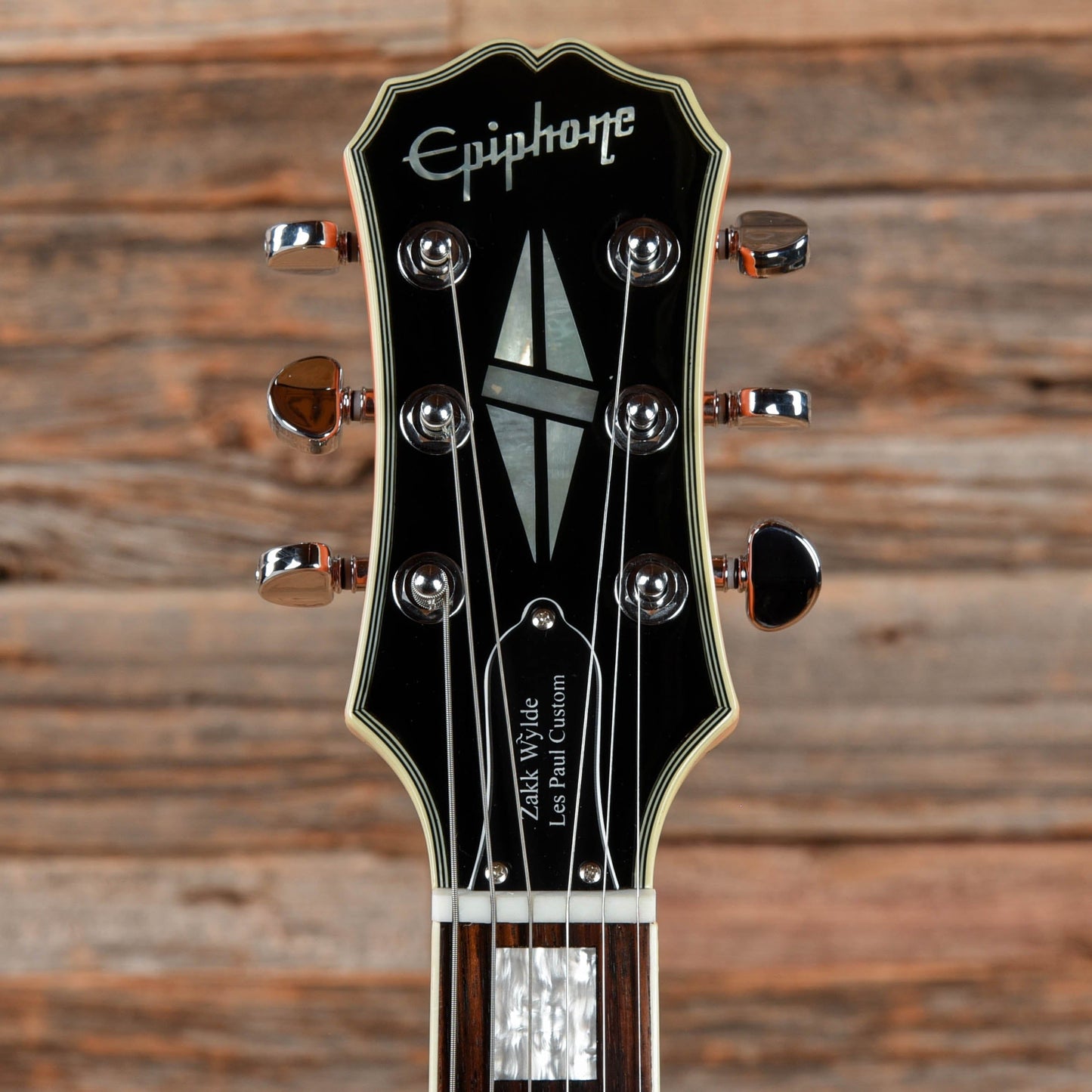 Epiphone Zakk Wylde Signature Les Paul Custom Buzzsaw Orange Electric Guitars / Solid Body