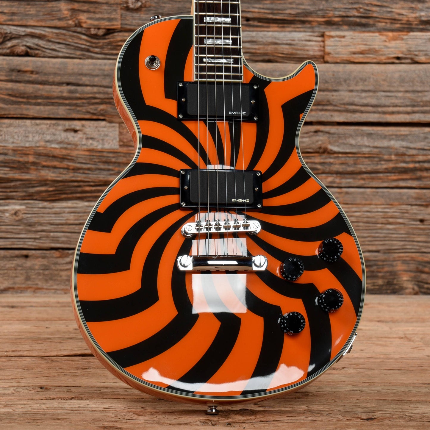 Epiphone Zakk Wylde Signature Les Paul Custom Buzzsaw Orange Electric Guitars / Solid Body