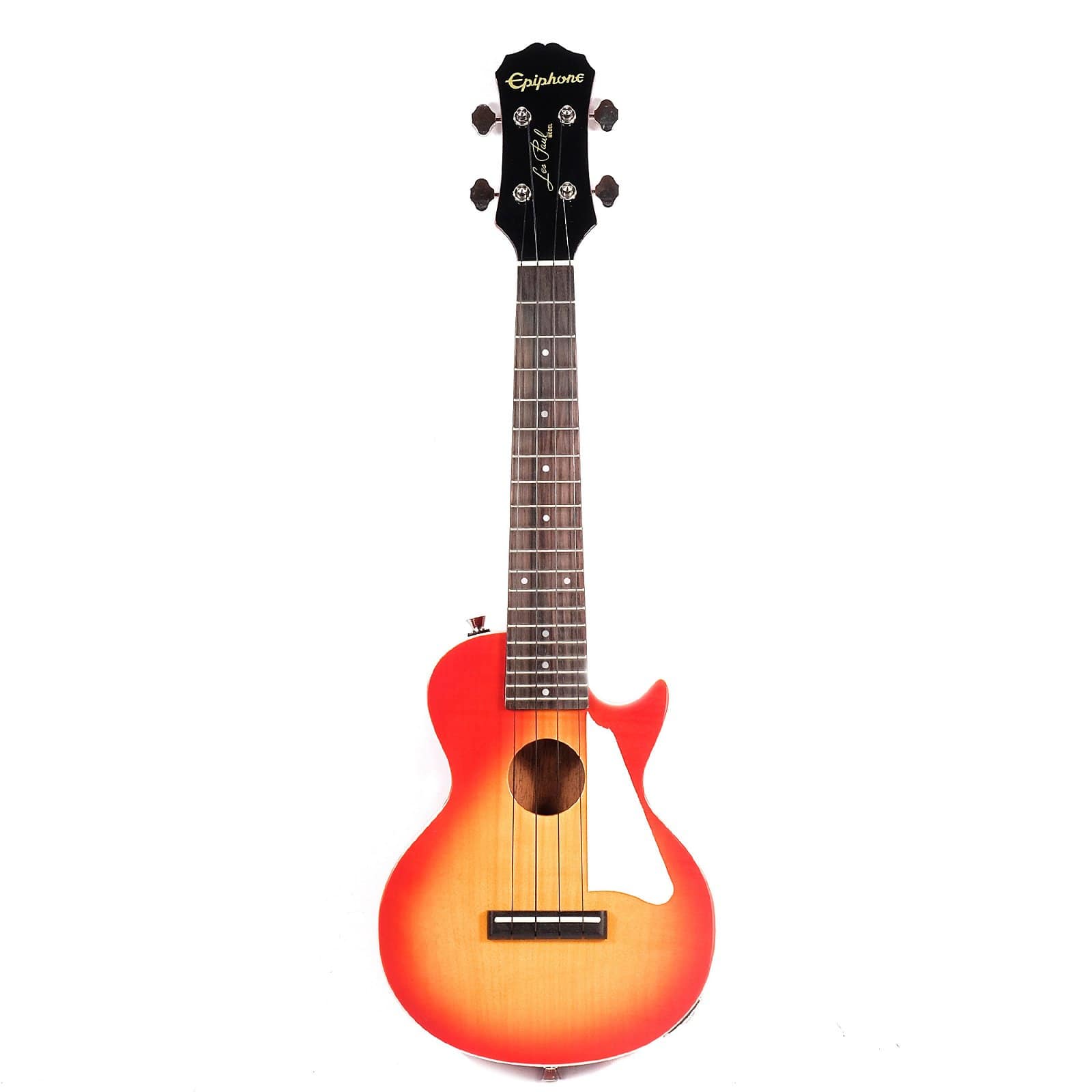 Epiphone Les Paul Ukulele Outfit Acoustic-Electric Heritage Cherry Sunburst Folk Instruments