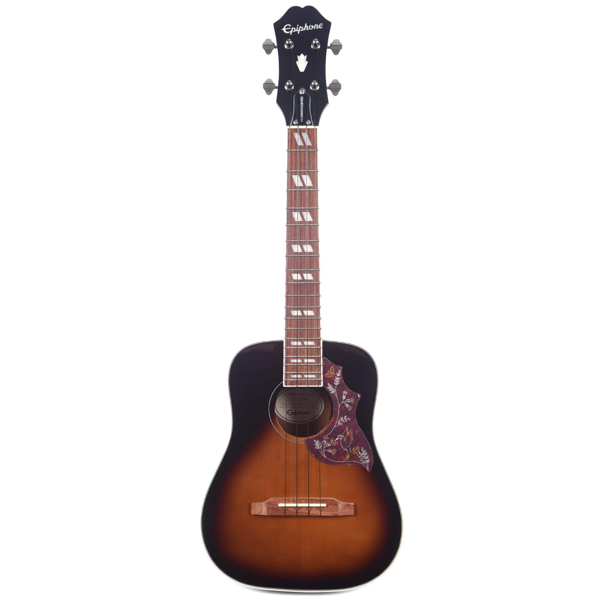 Epiphone Hummingbird Tenor Ukulele Outfit Tobacco Sunburst Folk Instruments / Ukuleles