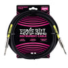 Ernie Ball 10' Straight/Straight Instrument Cable Black Accessories / Cables