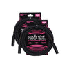 Ernie Ball 20' XLR Microphone Cable Black 2 Pack Bundle Accessories / Cables