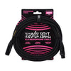 Ernie Ball 20' XLR Microphone Cable Black Braided Accessories / Cables