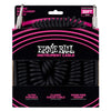 Ernie Ball 30' Coiled Instrument Cable Straight-Straight Black Accessories / Cables