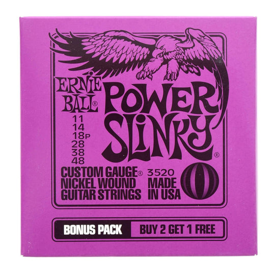 Ernie Ball Power Slinky 11-48 Bonus Pack Accessories / Cables