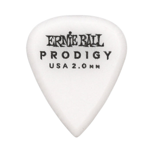 Ernie Ball Prodigy White 1s Standard 2.0mm Picks 3 Pack (18) Bundle Accessories / Picks